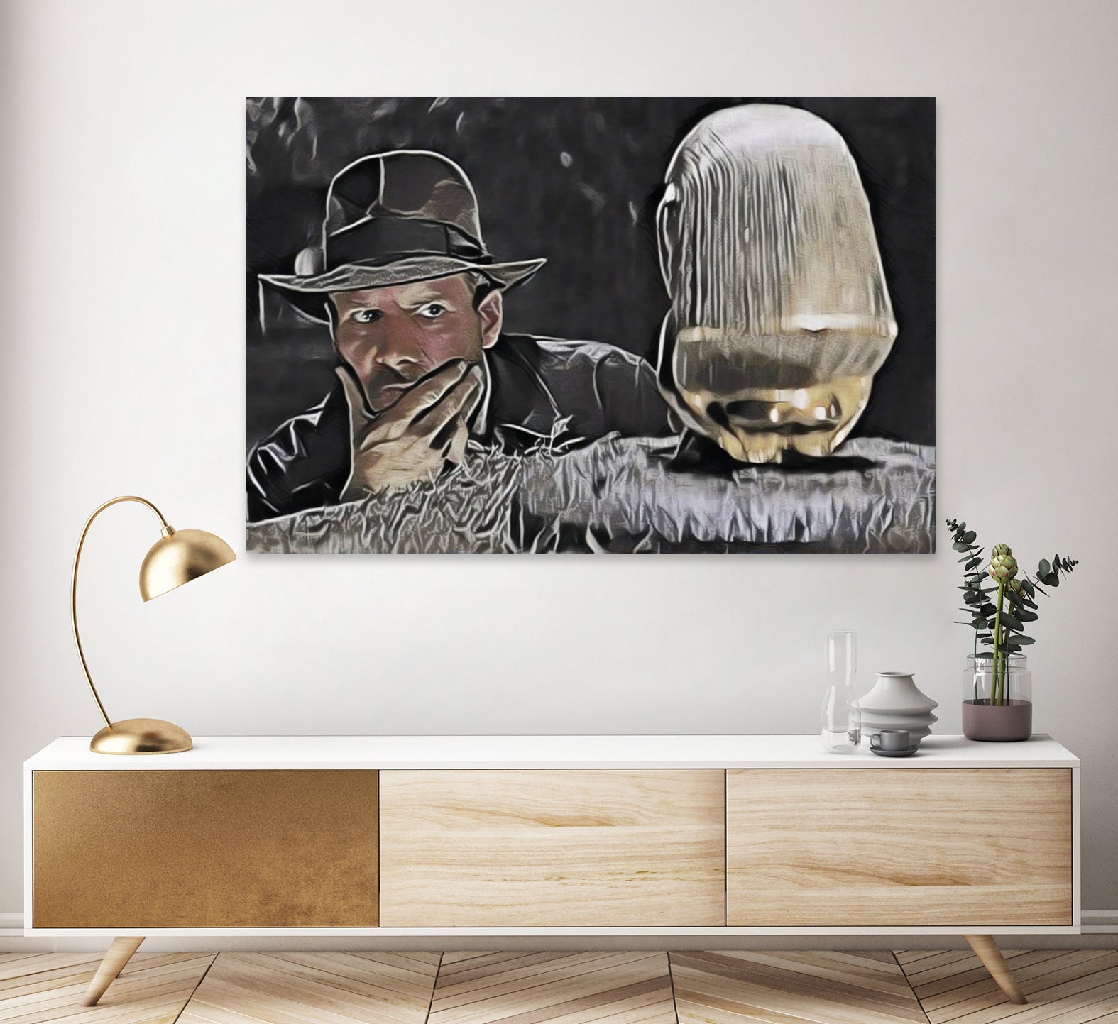 Indiana Jones Surprised Mistery Damned Hidden Treasur by Luis Lonn on GIANT ART - black cartooning