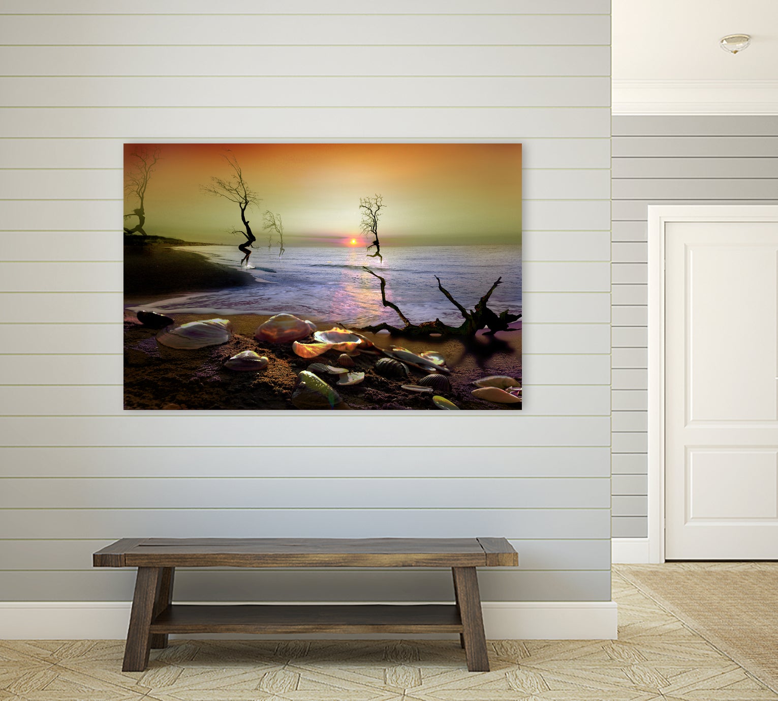 Sunset Run II by Igor Zenin on GIANT ART - blue digital painting