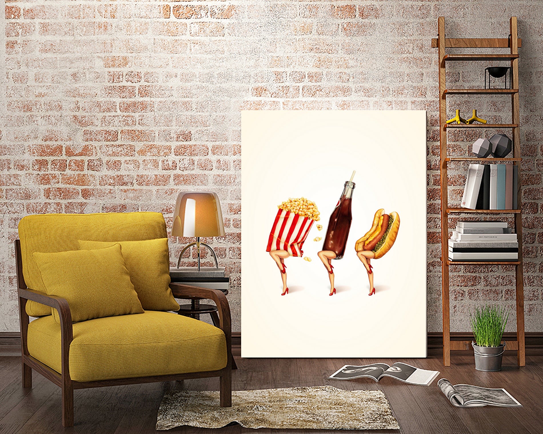 Let's All Go to the Lobby by Kelly Gilleran on GIANT ART - white mixed media