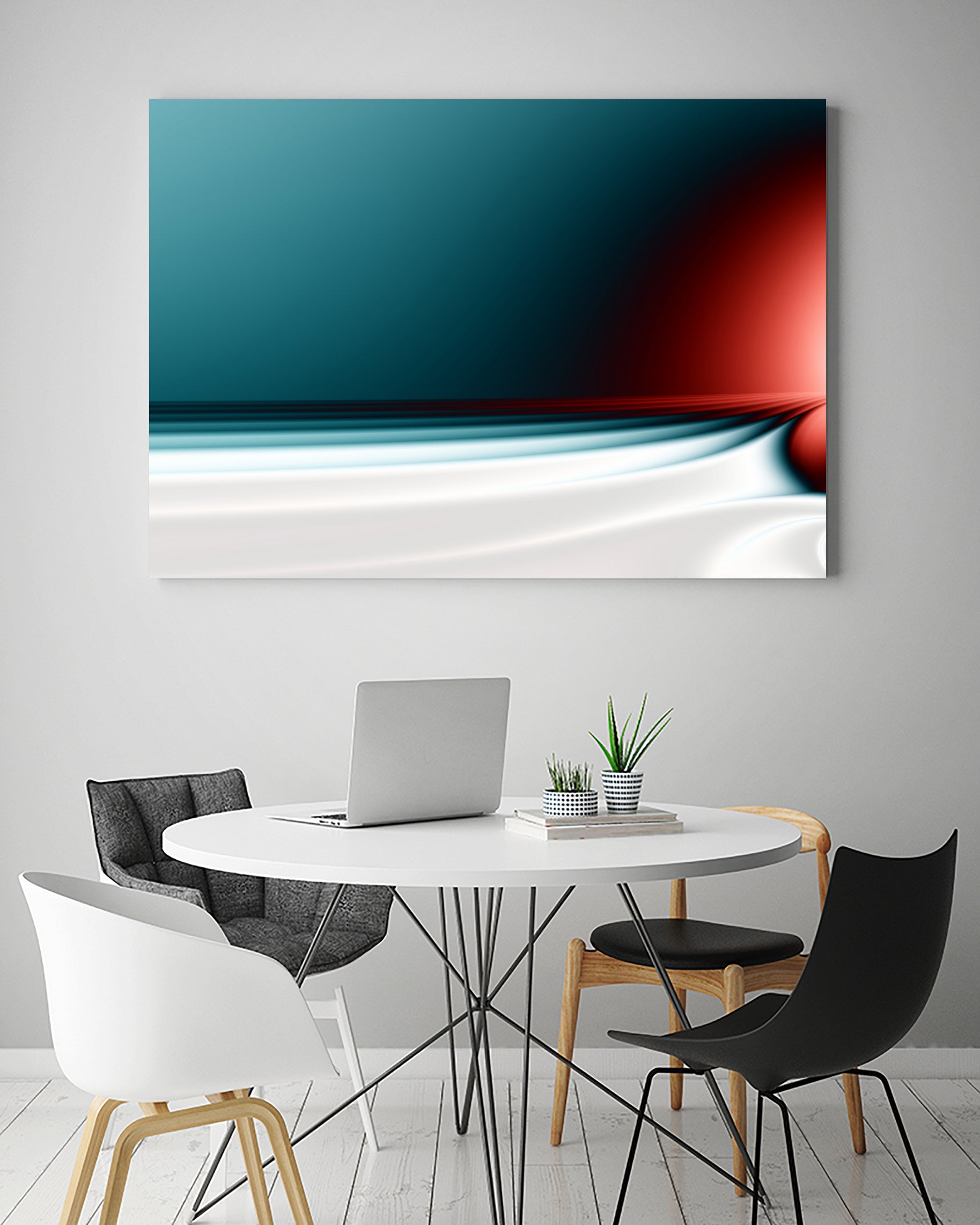 Sunset on the Beach IX by Iustina Istrati on GIANT ART - blue digital painting