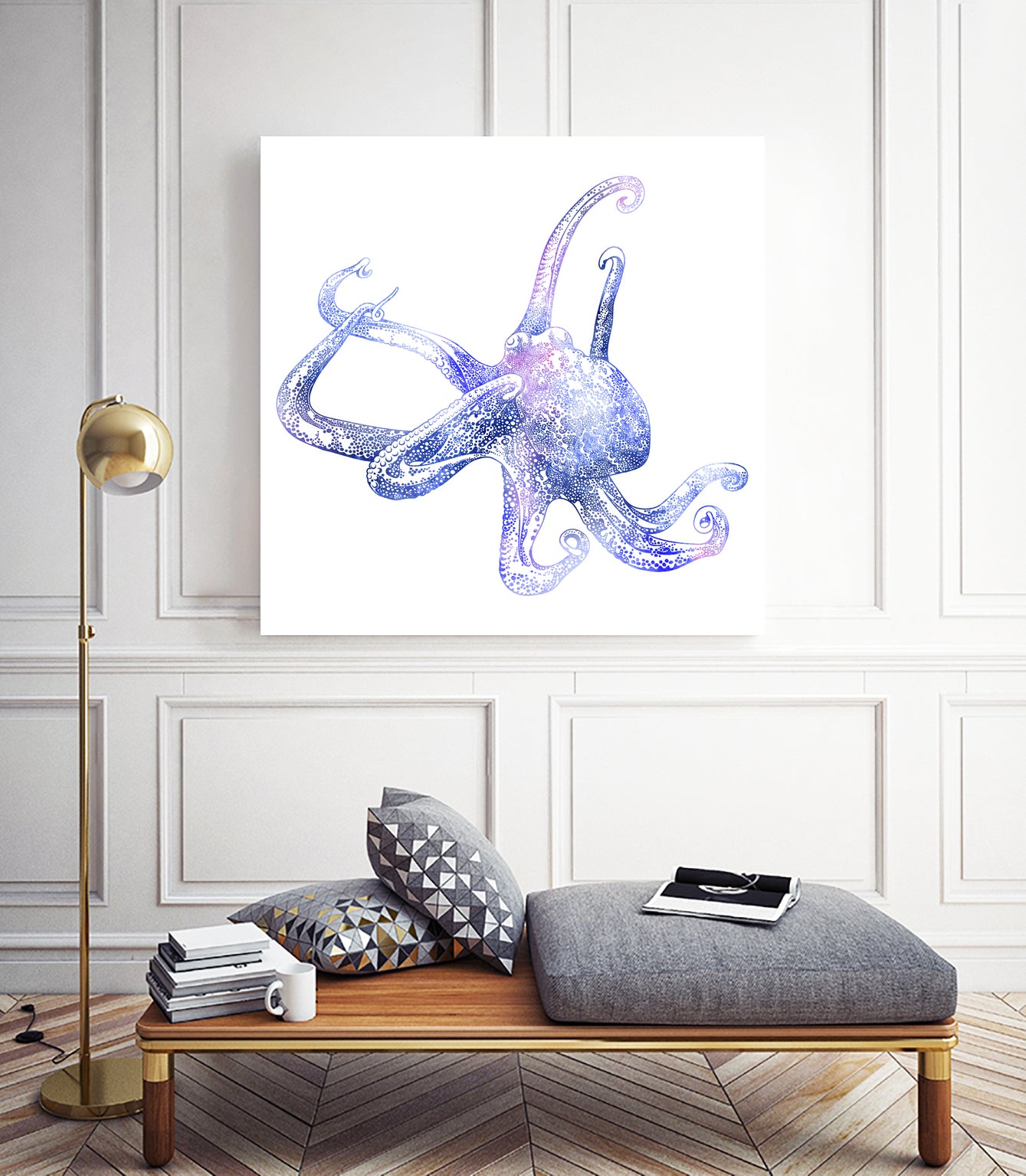 Akkorokamui by Stevyn Llewellyn on GIANT ART - blue digital painting