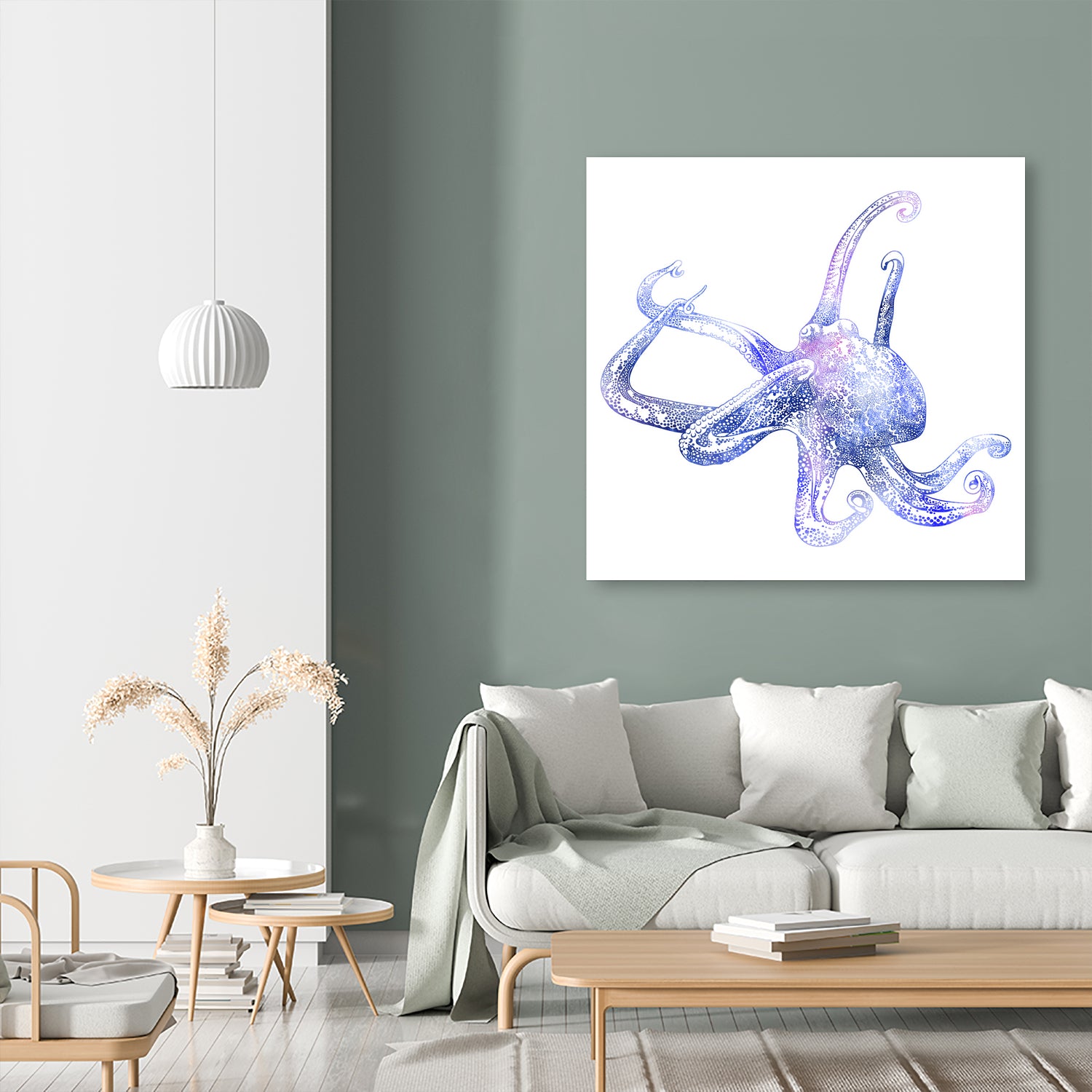 Akkorokamui by Stevyn Llewellyn on GIANT ART - blue digital painting