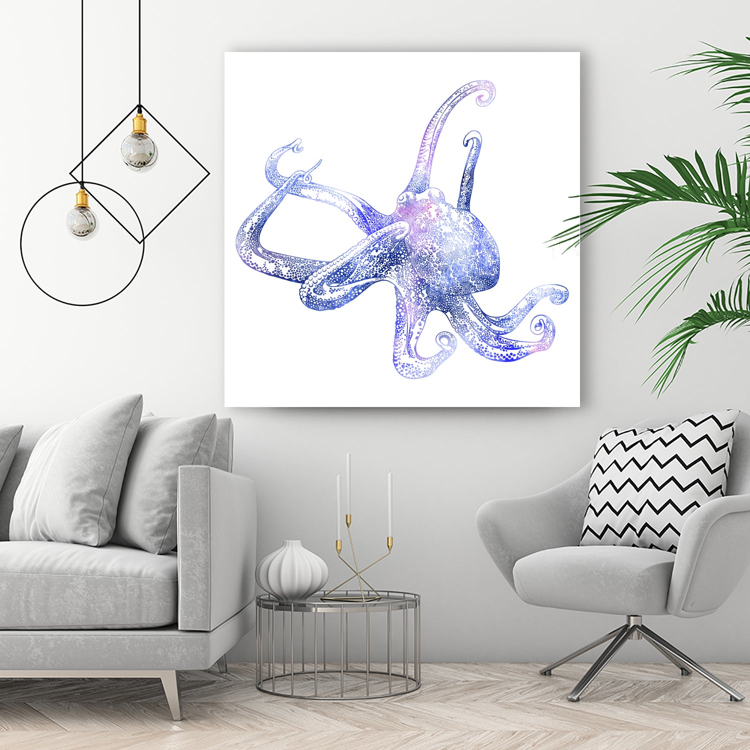 Akkorokamui by Stevyn Llewellyn on GIANT ART - blue digital painting