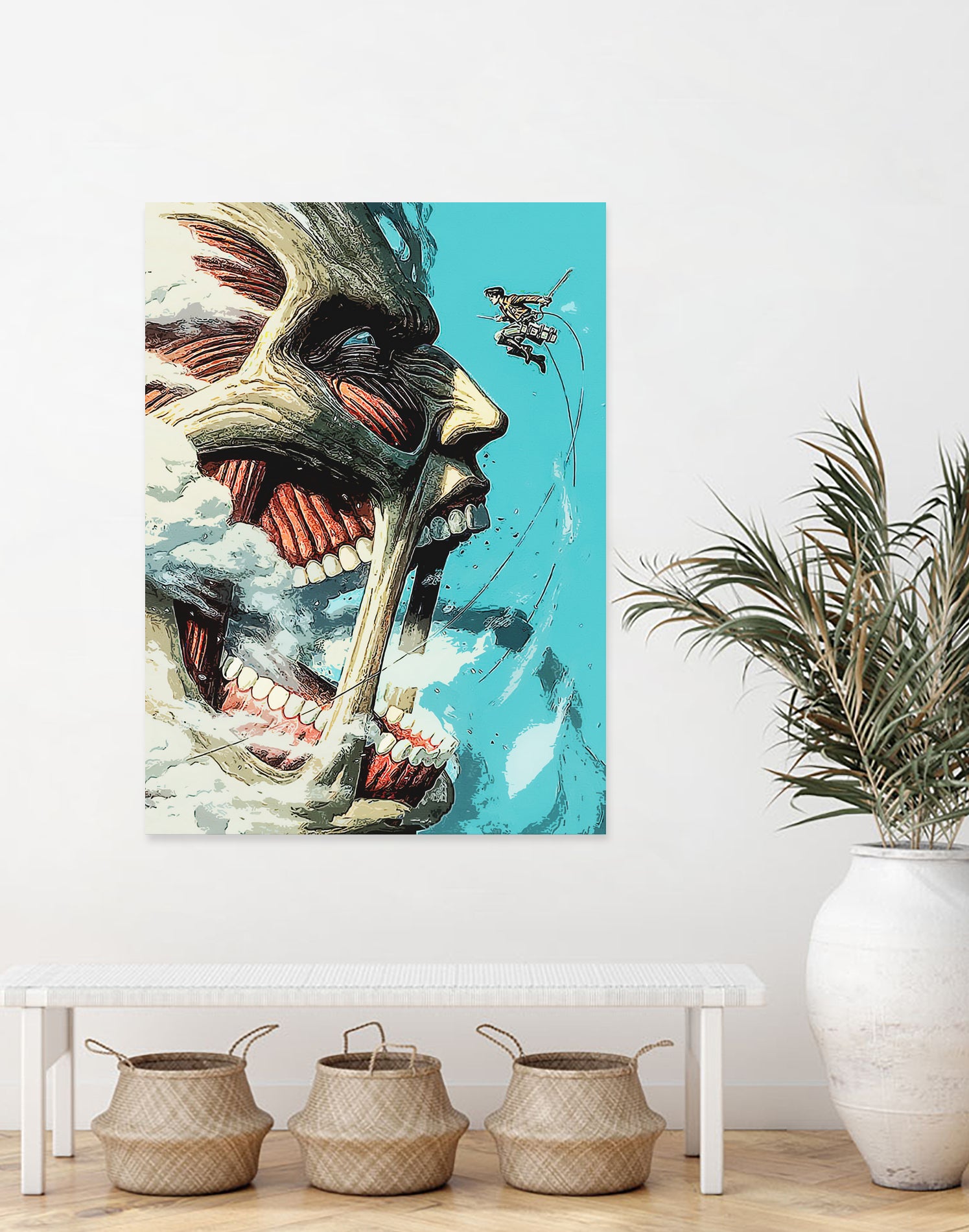 attack on titan by Yusman Paringotan hotmartogi Pasaribu on GIANT ART - gray photo illustration