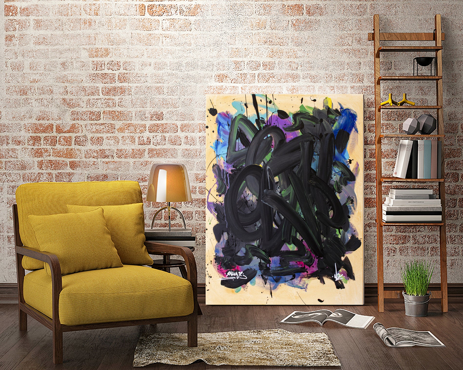 Salvaje by Nozvvu vvu on GIANT ART - black typography