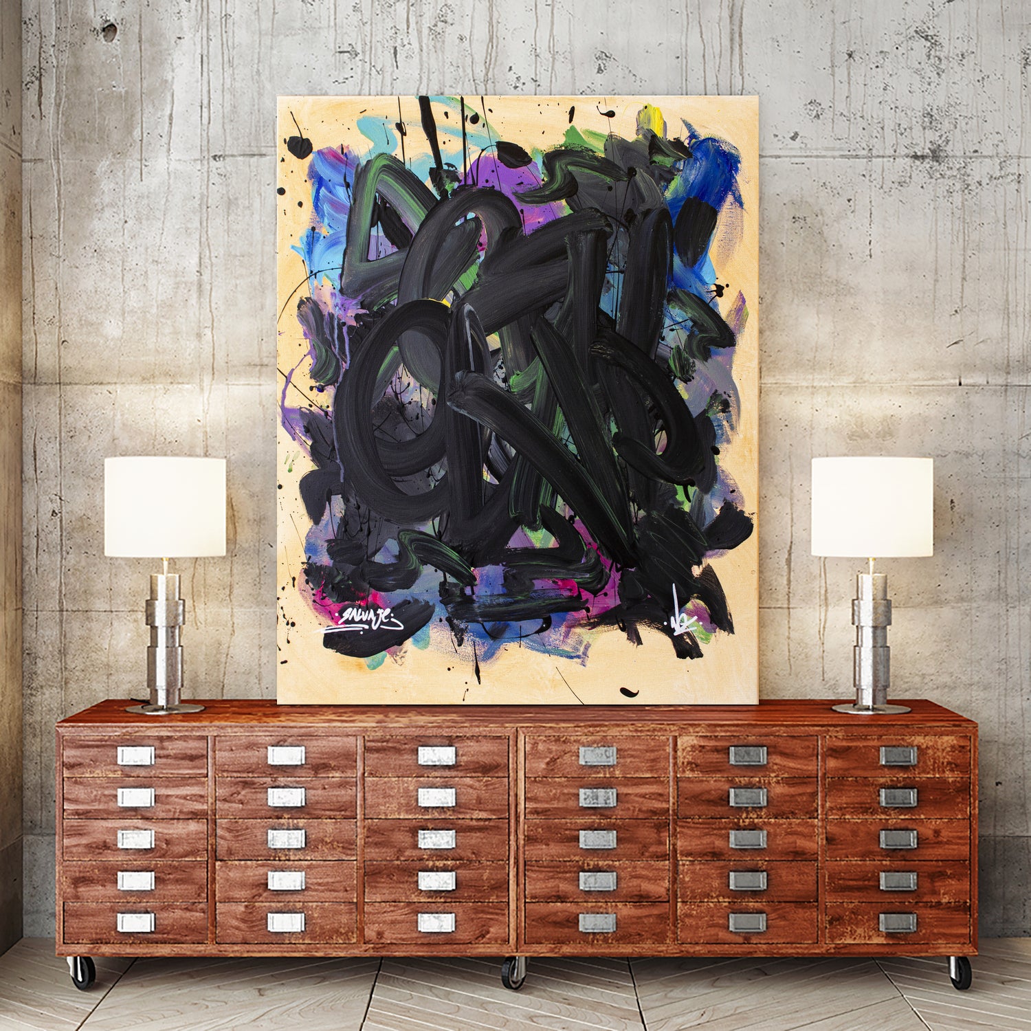 Salvaje by Nozvvu vvu on GIANT ART - black typography