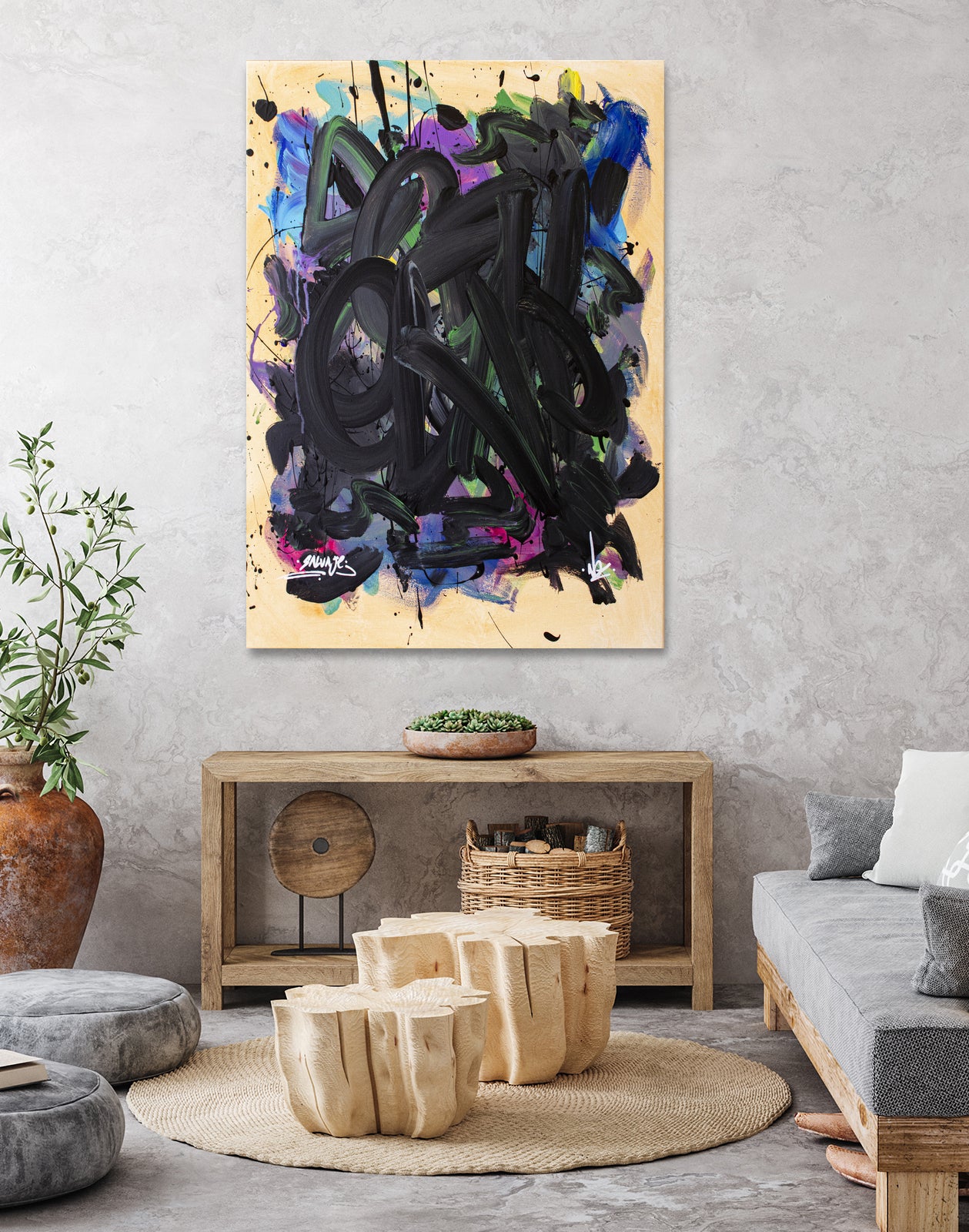 Salvaje by Nozvvu vvu on GIANT ART - black typography