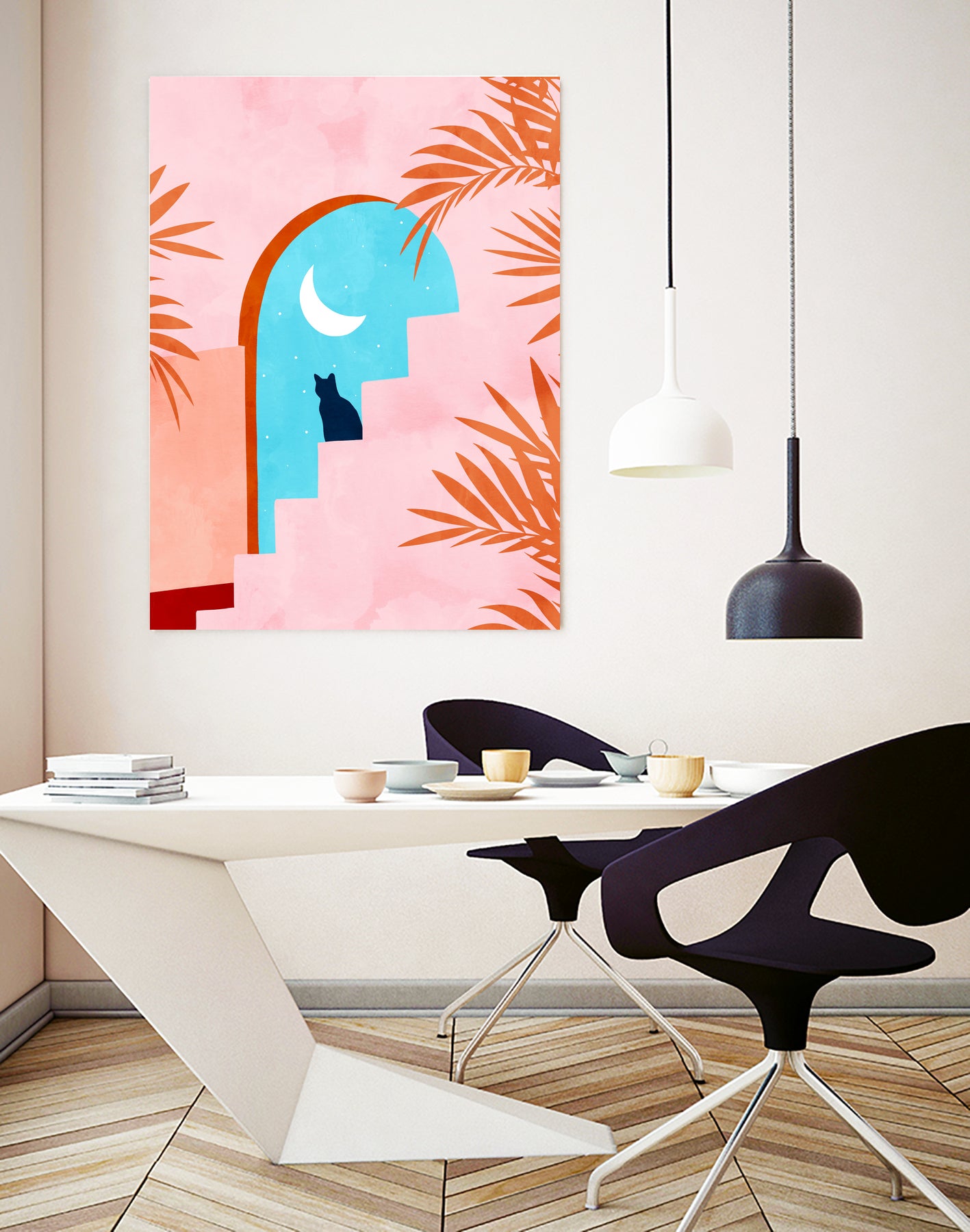 Catrospection by Uma Gokhale on GIANT ART - orange digital painting