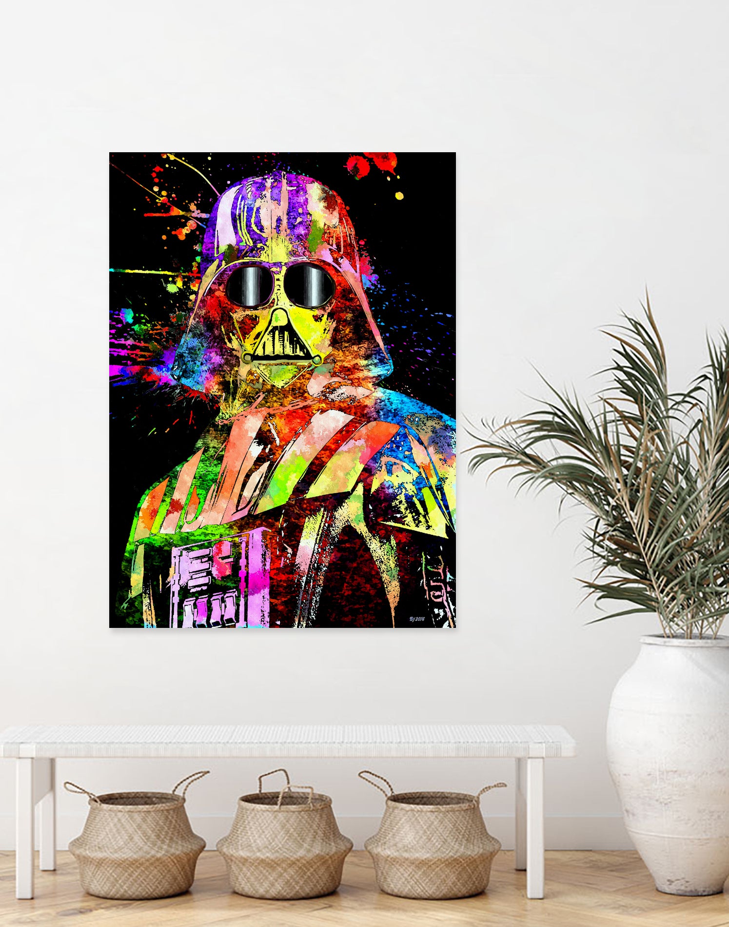 Darth Star Wars Show by Daniel Janda on GIANT ART - yellow digital painting