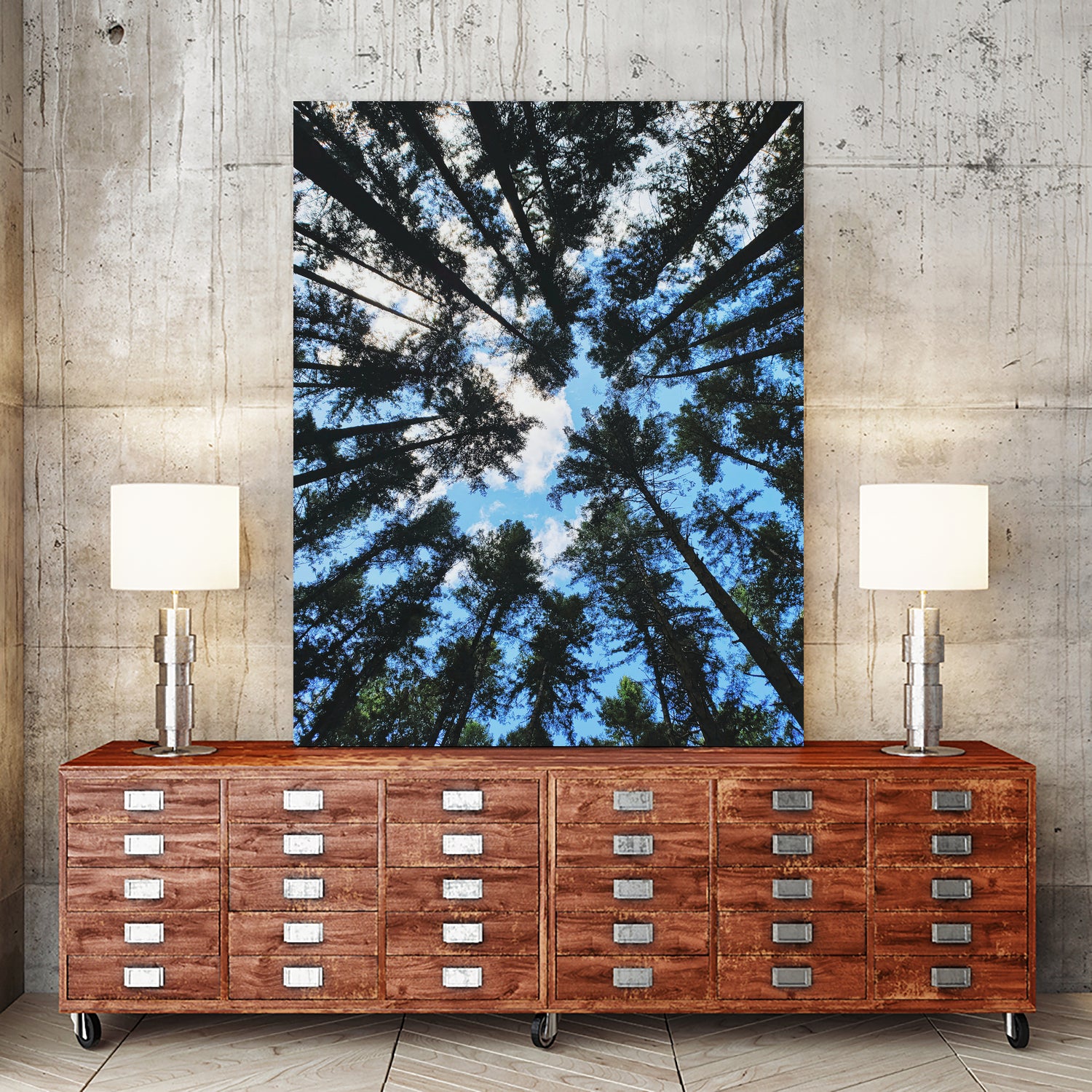 Look Up by Robin Dickinson on GIANT ART - blue photo manipulation