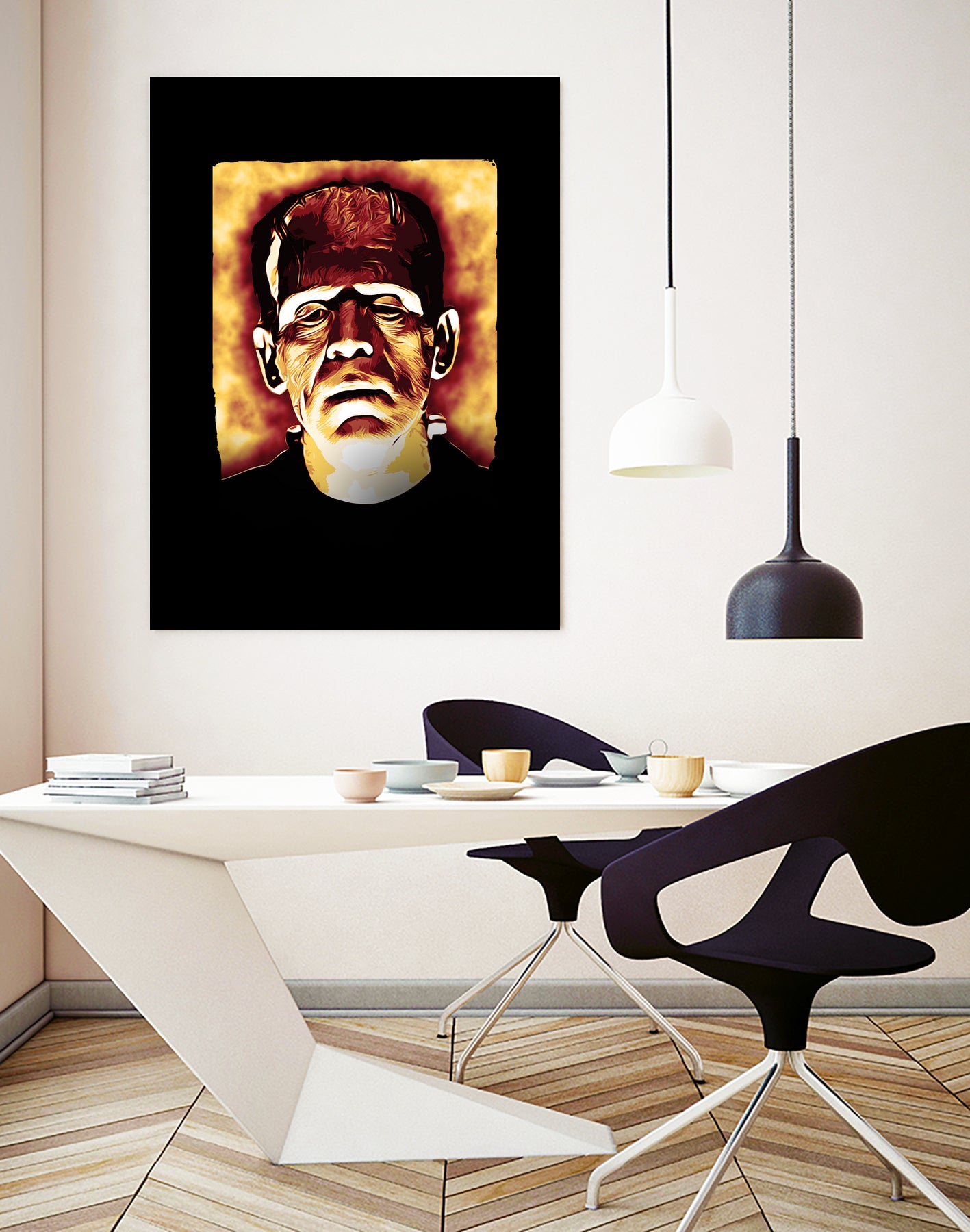 Frankenstein Custom Fansart Style by ade niroi91 on GIANT ART - black photo illustration