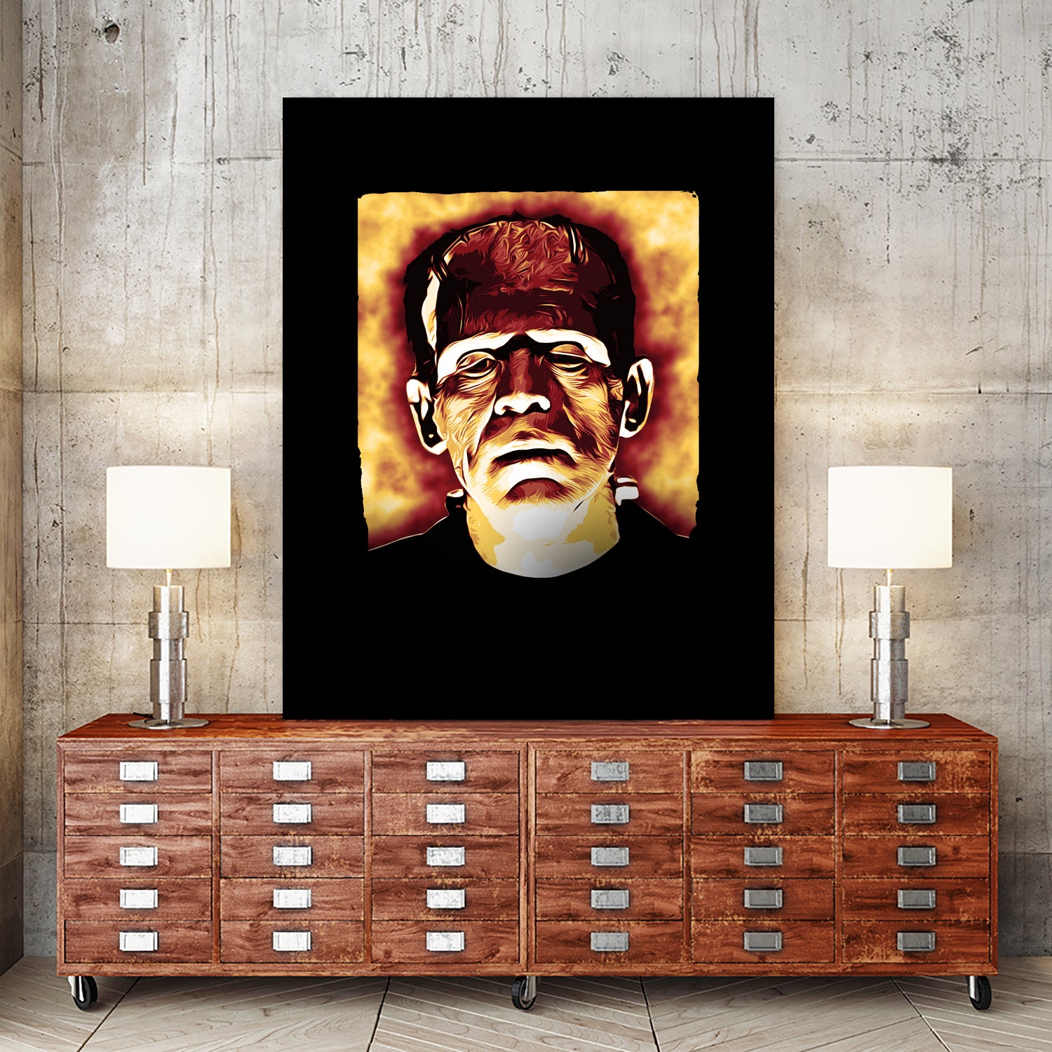 Frankenstein Custom Fansart Style by ade niroi91 on GIANT ART - black photo illustration