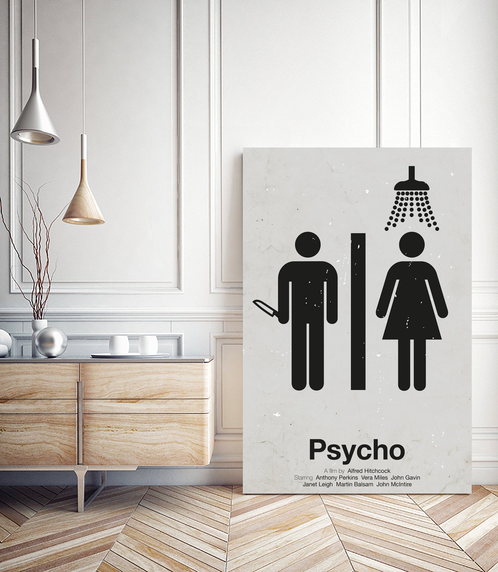 Psycho by Viktor Hertz on GIANT ART - gray vector illustration