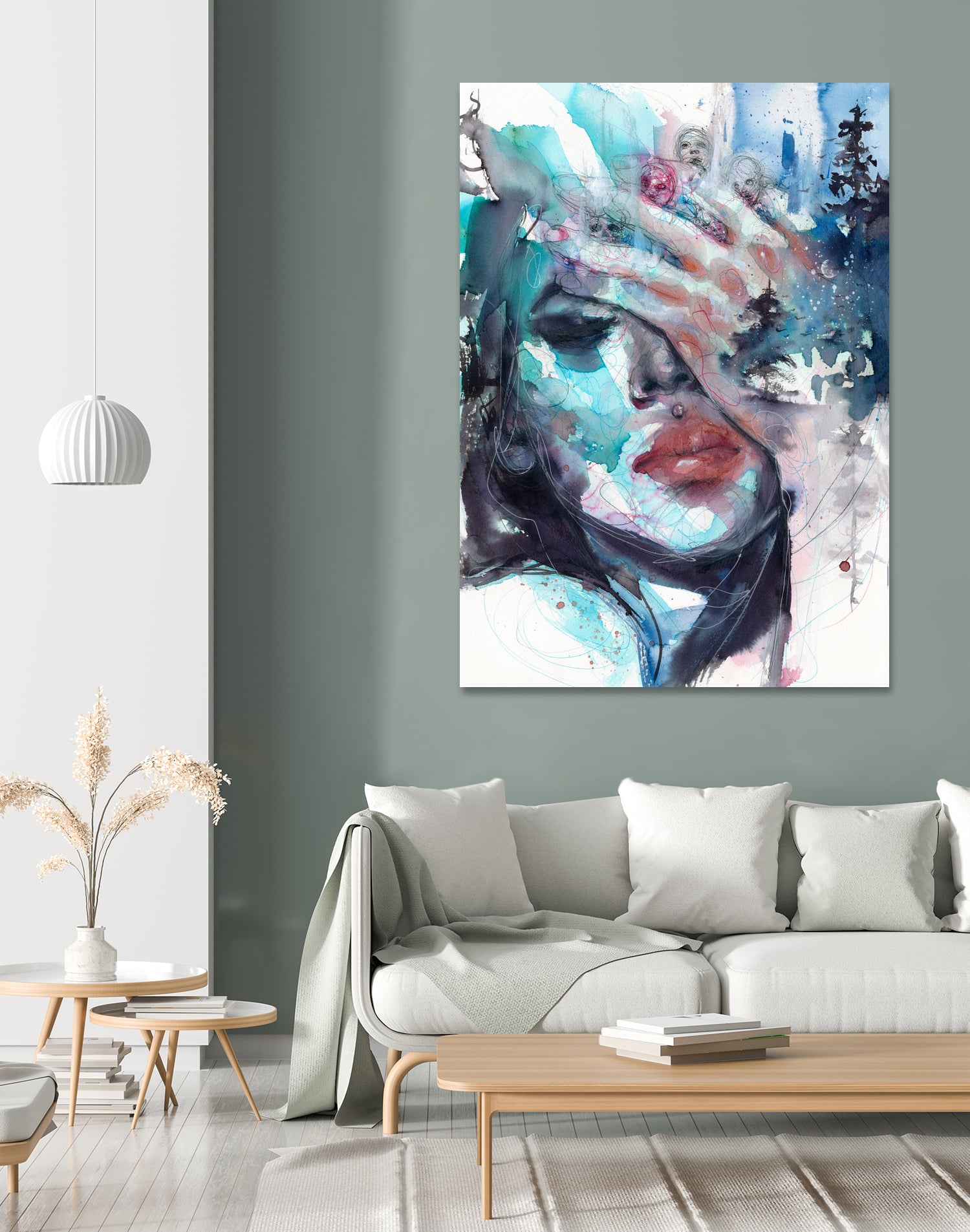 Fade away by Doriana Popa on GIANT ART - blue digital painting