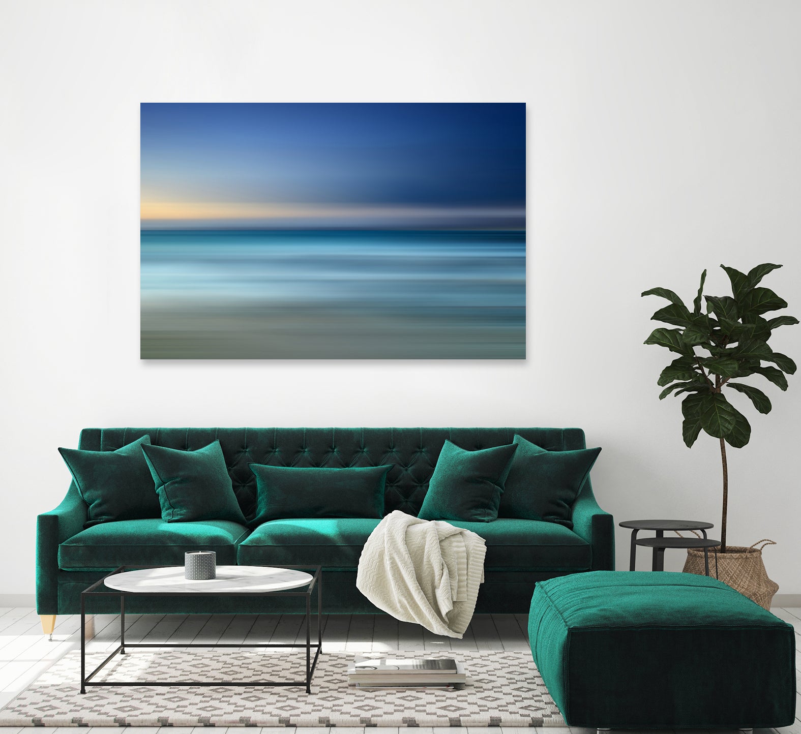 where mermaids live no.1 by Steffi Louis on GIANT ART - blue digital painting
