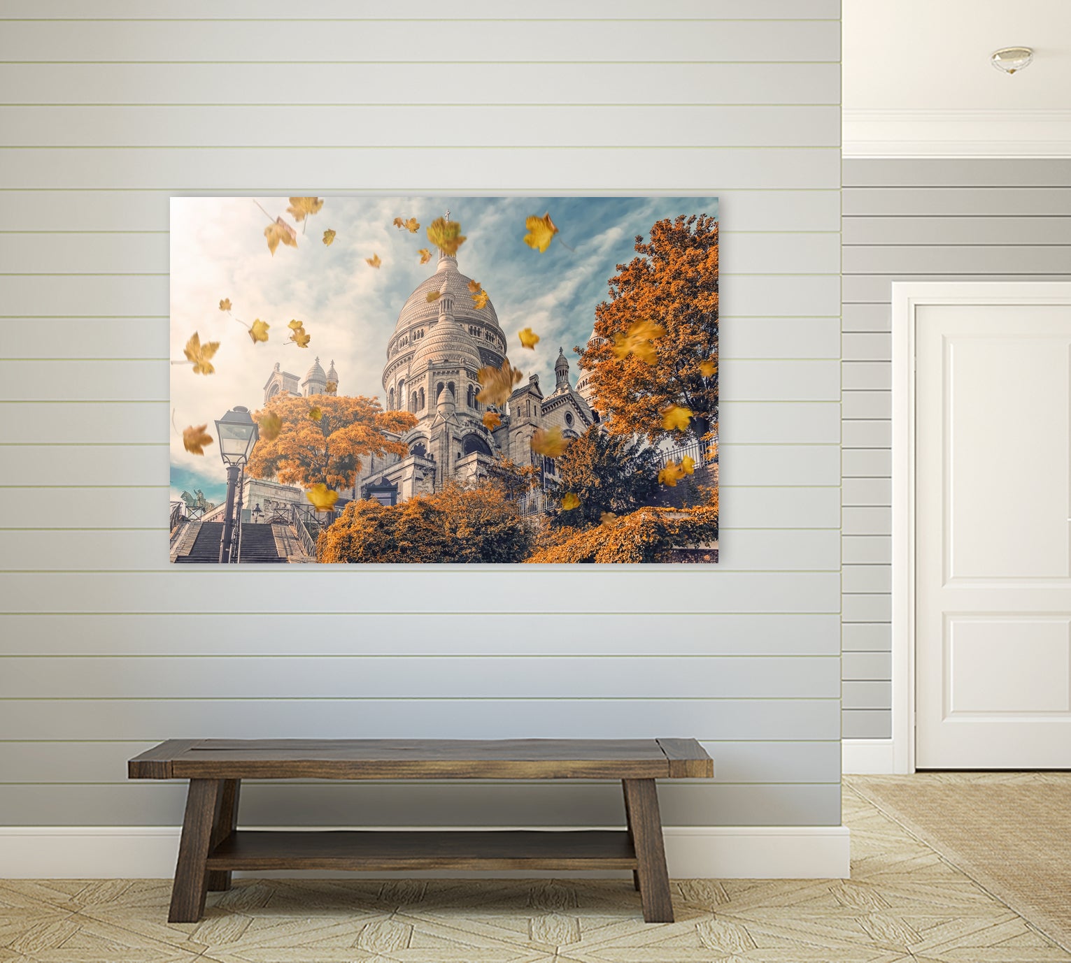 Autumn in Montmartre by emmanuel charlat on GIANT ART - orange photo illustration