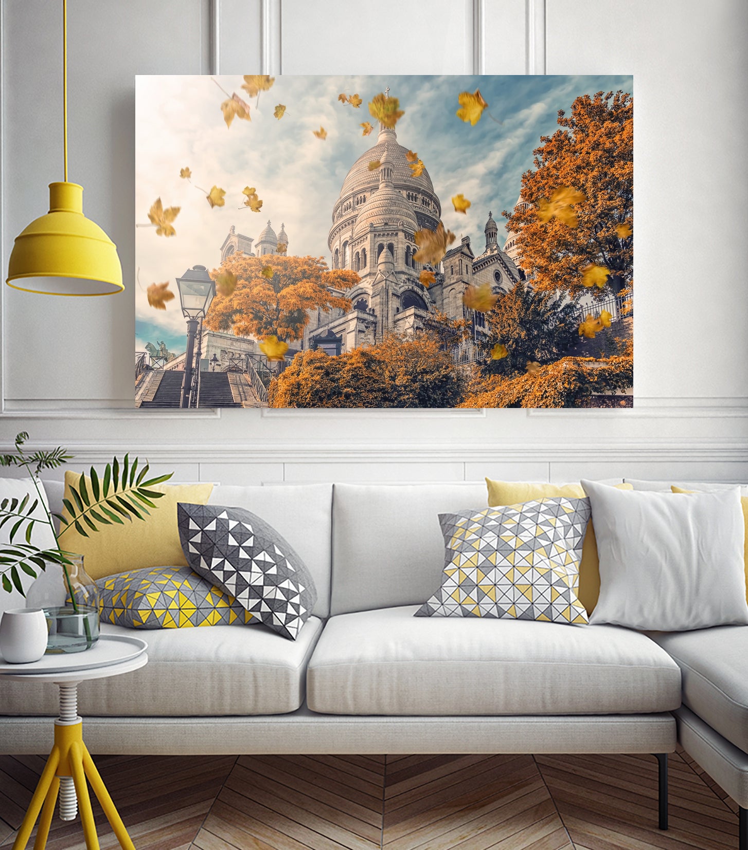 Autumn in Montmartre by emmanuel charlat on GIANT ART - orange photo illustration