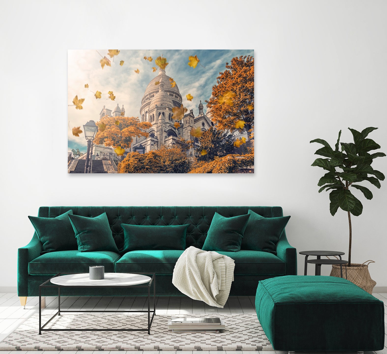 Autumn in Montmartre by emmanuel charlat on GIANT ART - orange photo illustration