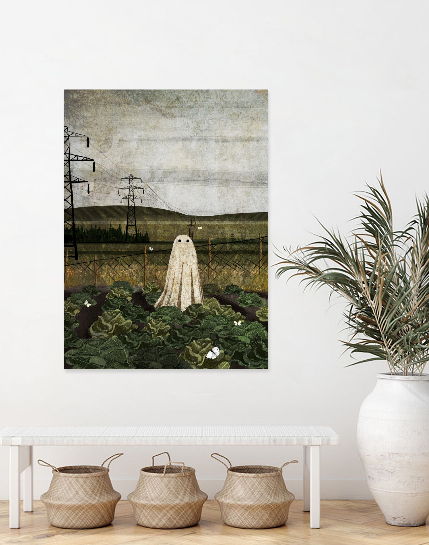 There's A Ghost In The Cabbage Patch Again... by Katherine Blower on GIANT ART - green digital painting