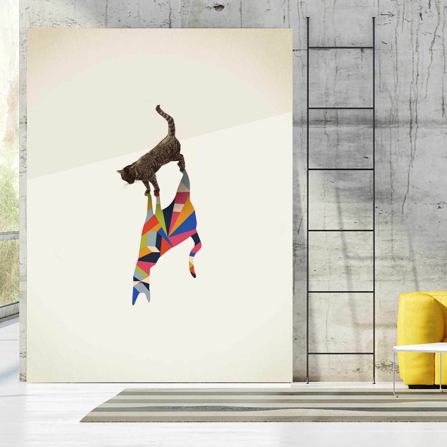 Walking Shadow, Cat by Jason Ratliff on GIANT ART - photo illustration