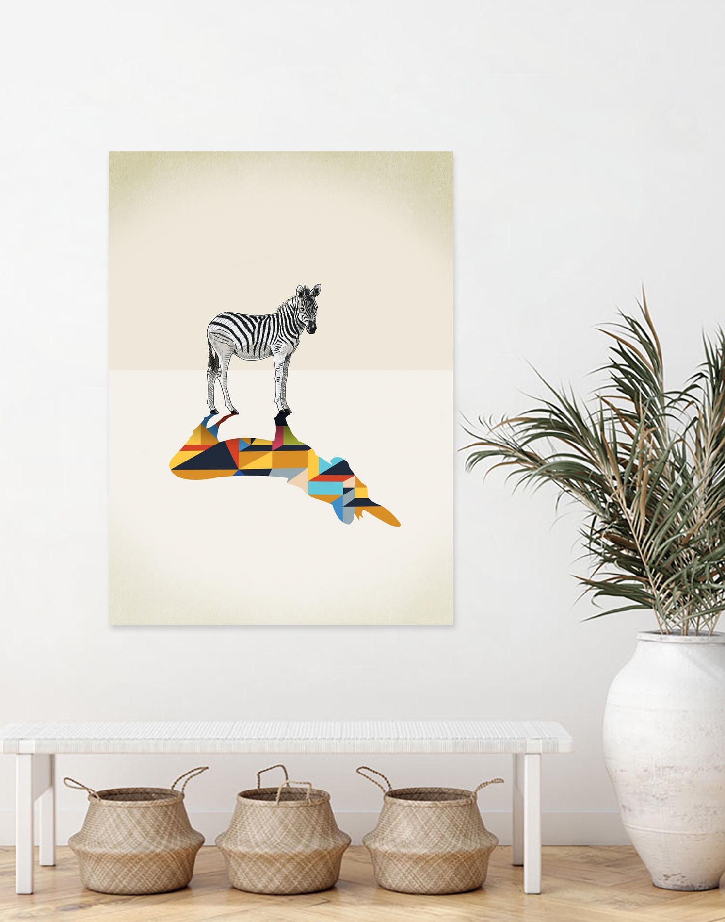 Walking Shadow, Zebra by Jason Ratliff on GIANT ART - photo illustration