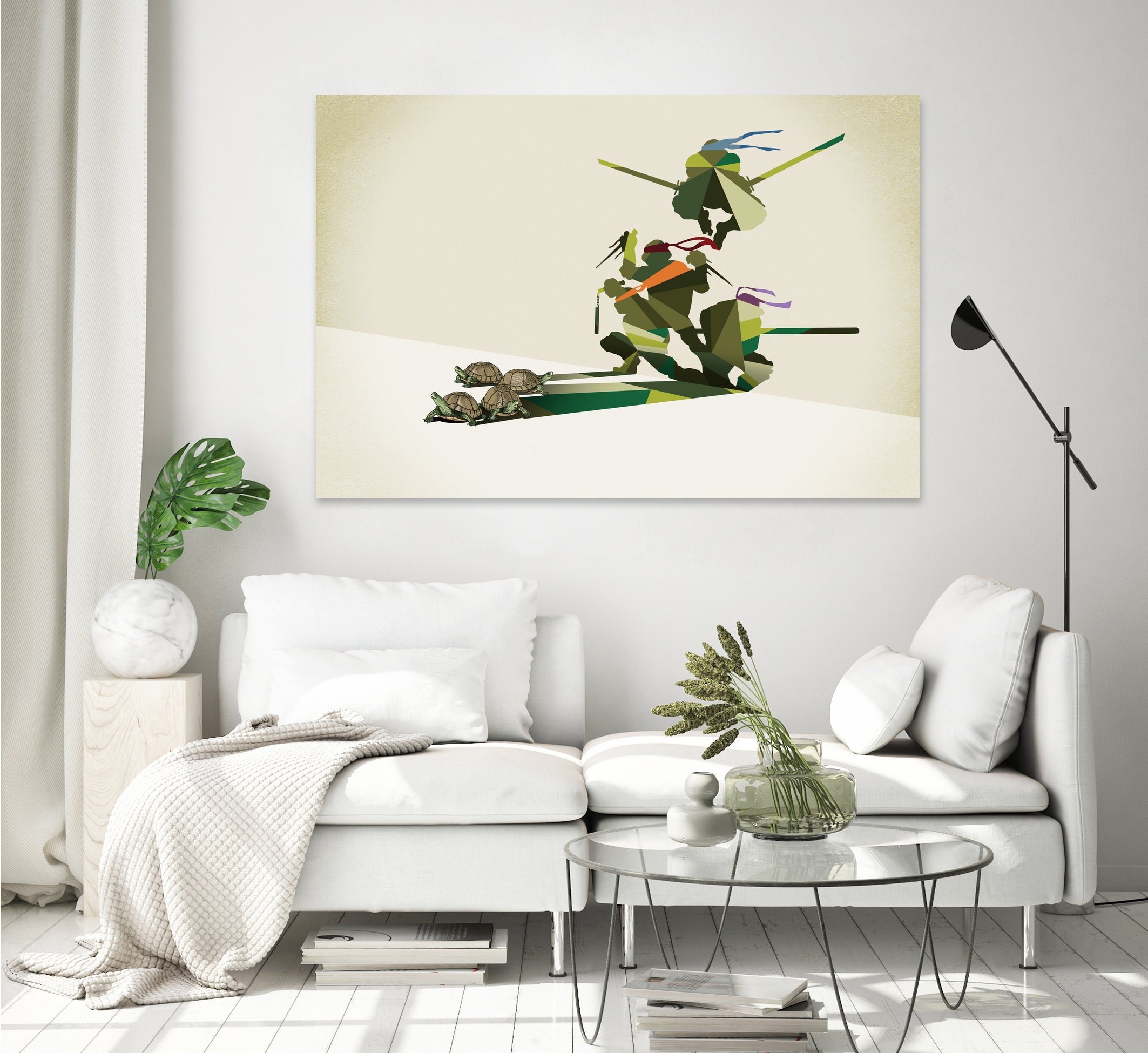 Walking Shadow, Turtles by Jason Ratliff on GIANT ART - green digital drawing