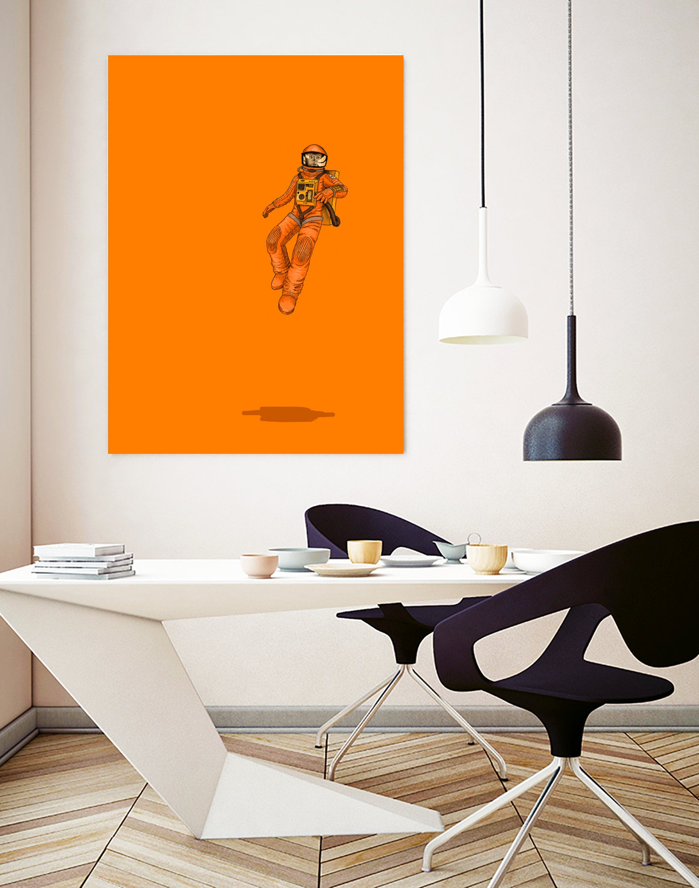 Float - Out in space by Jason Ratliff on GIANT ART - orange digital painting