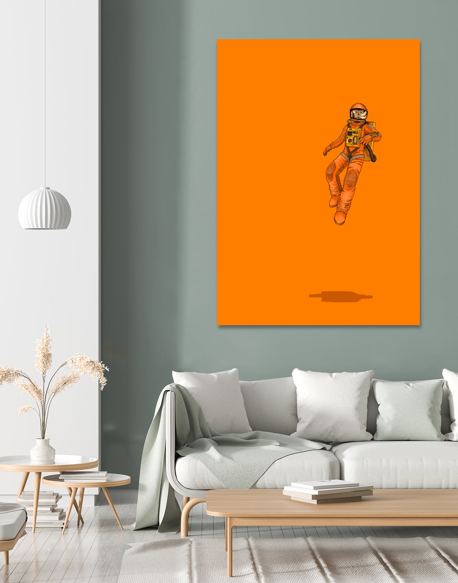 Float - Out in space by Jason Ratliff on GIANT ART - orange digital painting