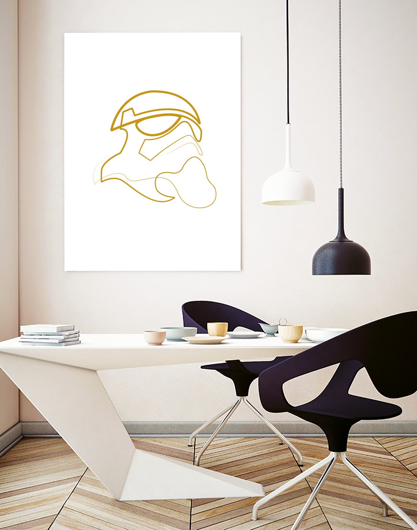 Gold trooper 1-01 by Christophe Louis on GIANT ART - yellow digital drawing