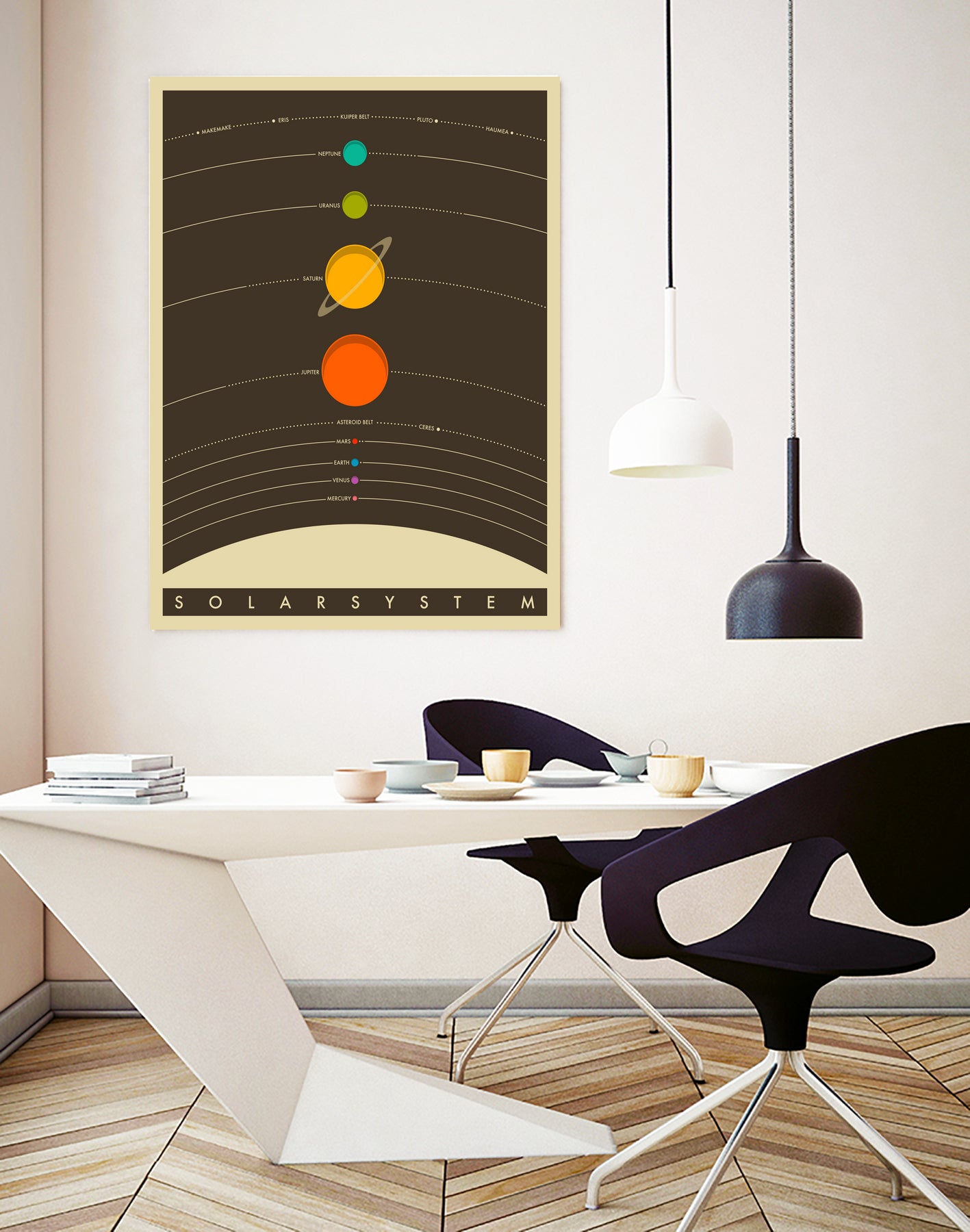 Solar System by Jazzberry Blue on GIANT ART - brown vector illustration