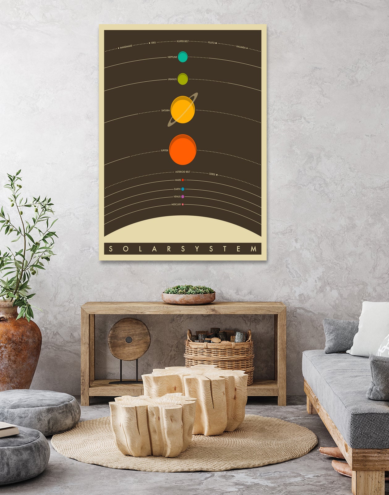 Solar System by Jazzberry Blue on GIANT ART - brown vector illustration