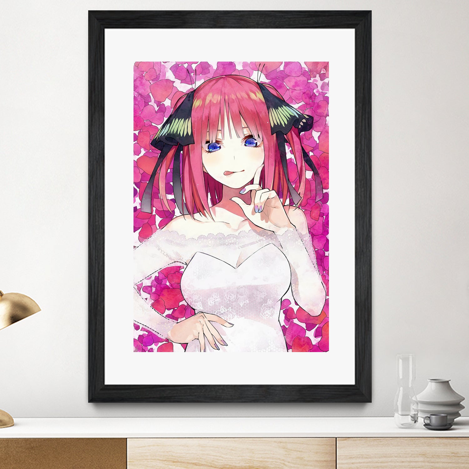 Nino Nakano Quintuplets by Javier Arrarte on GIANT ART - pink game design