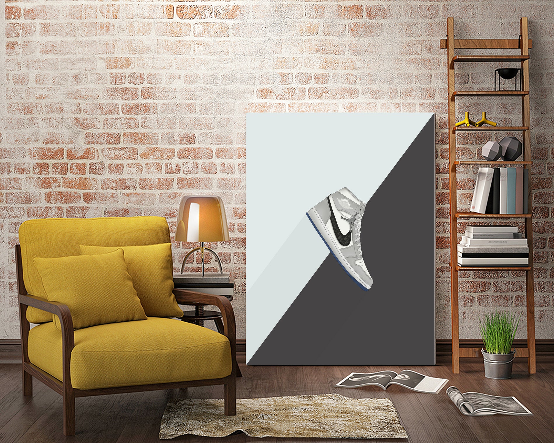 Sneakers D1OR by Yanuar Ahmat on GIANT ART - white digital drawing