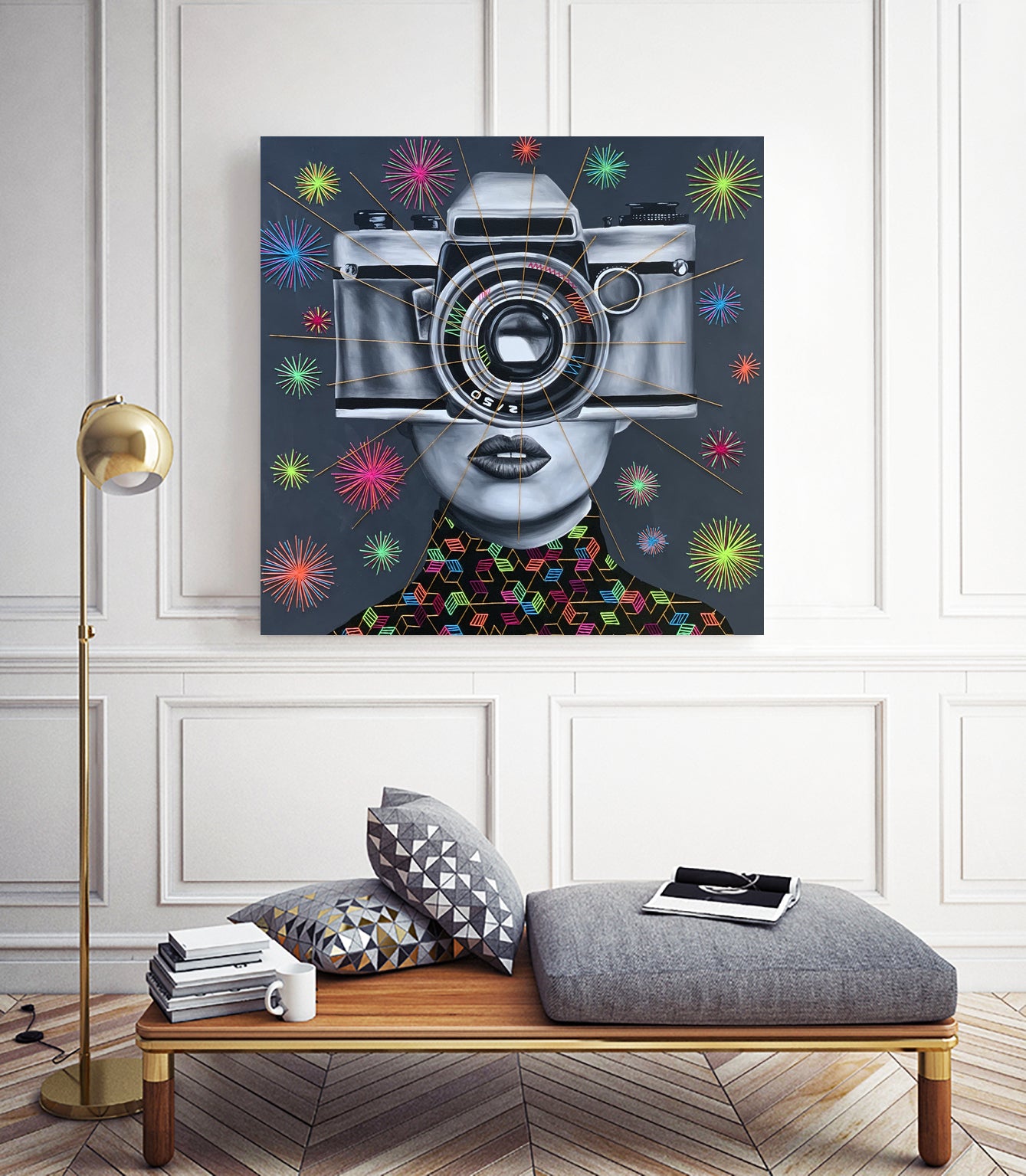 Picture perfect by eugenia retana on GIANT ART - gray mixed media