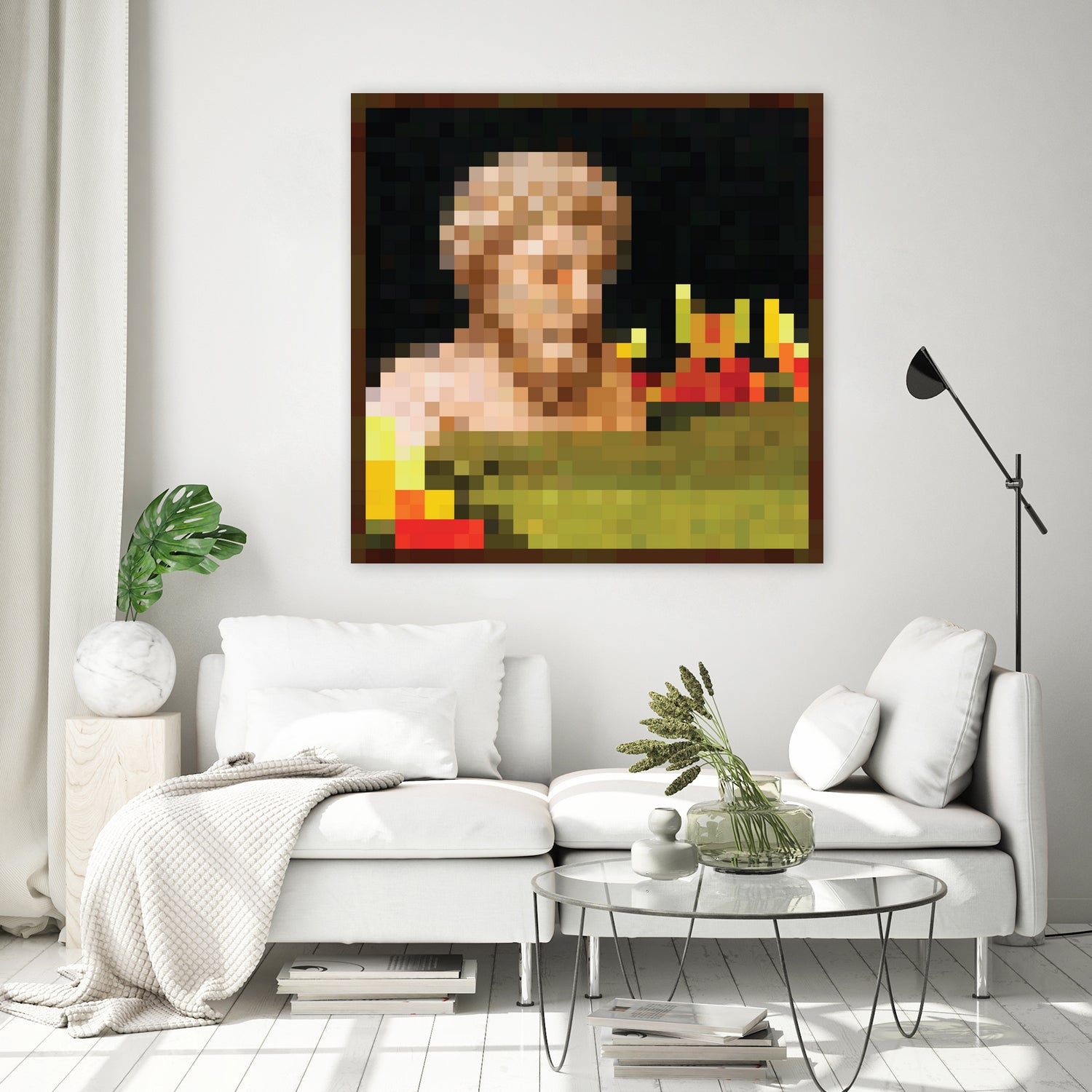 Minecraft Painting Bust by Javier Arrarte on GIANT ART - black digital painting