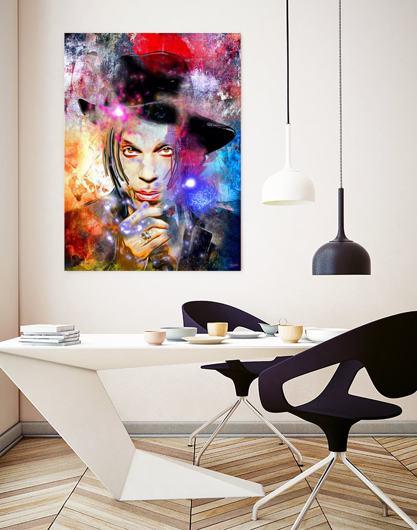 Prince Painted by Daniel Janda on GIANT ART - gray digital painting