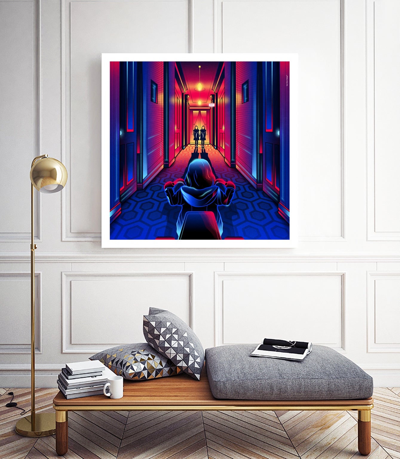 The Shining by Marco Schiavon on GIANT ART - blue digital drawing