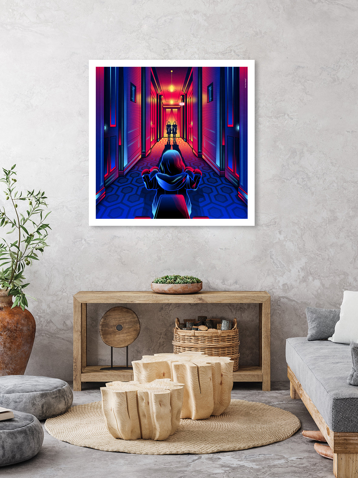 The Shining by Marco Schiavon on GIANT ART - blue digital drawing