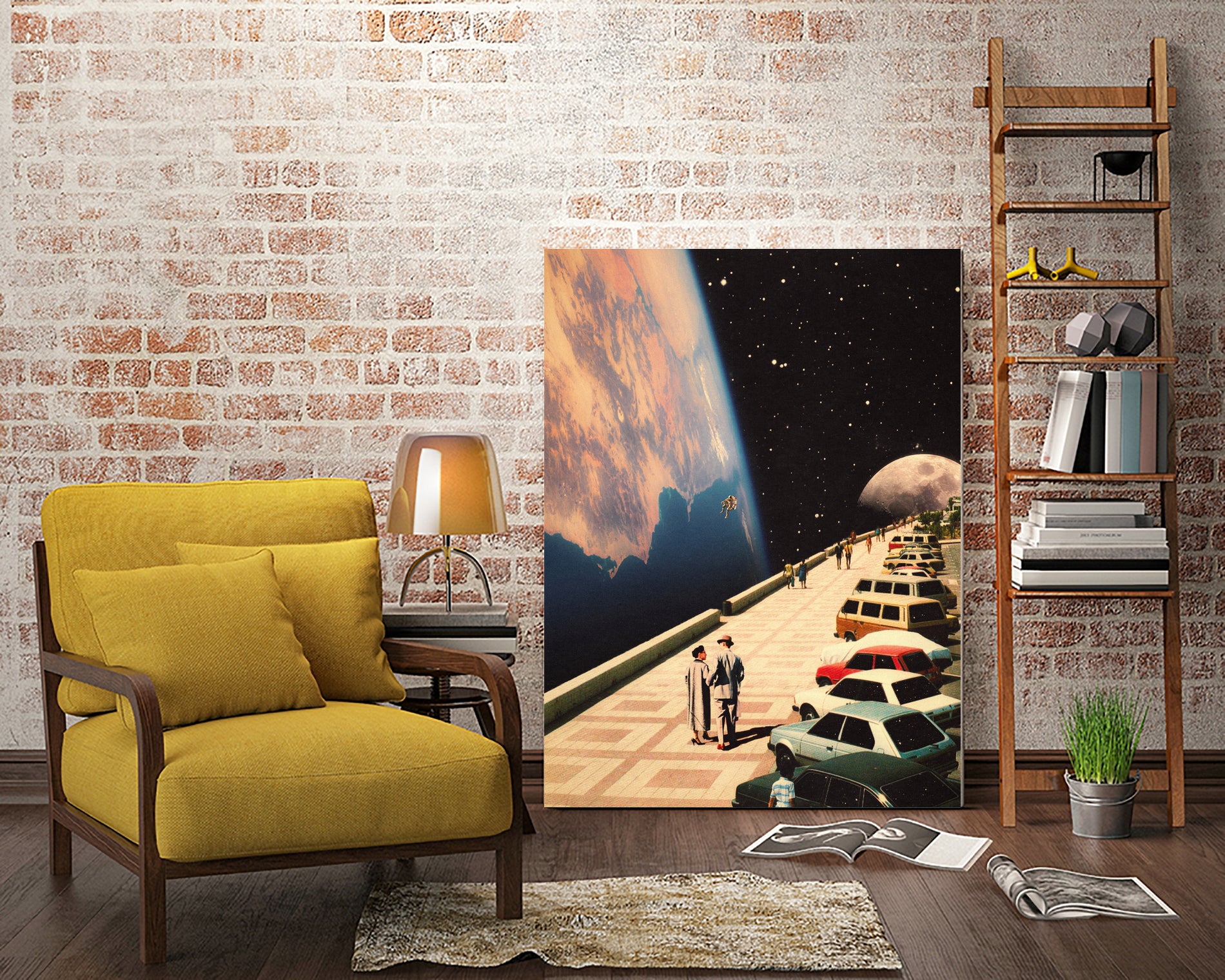 Space Promenade by Jonas Haeg on GIANT ART - black digital painting