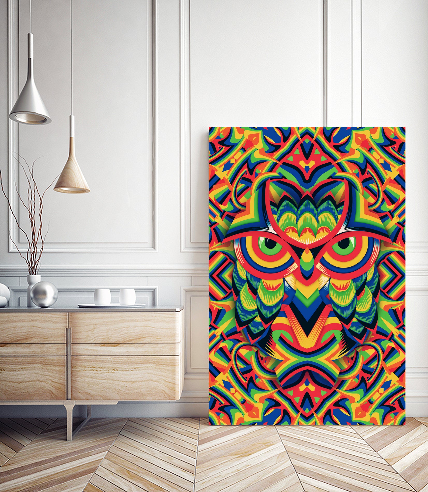 Owl 3 by Ali Gulec on GIANT ART - white digital drawing