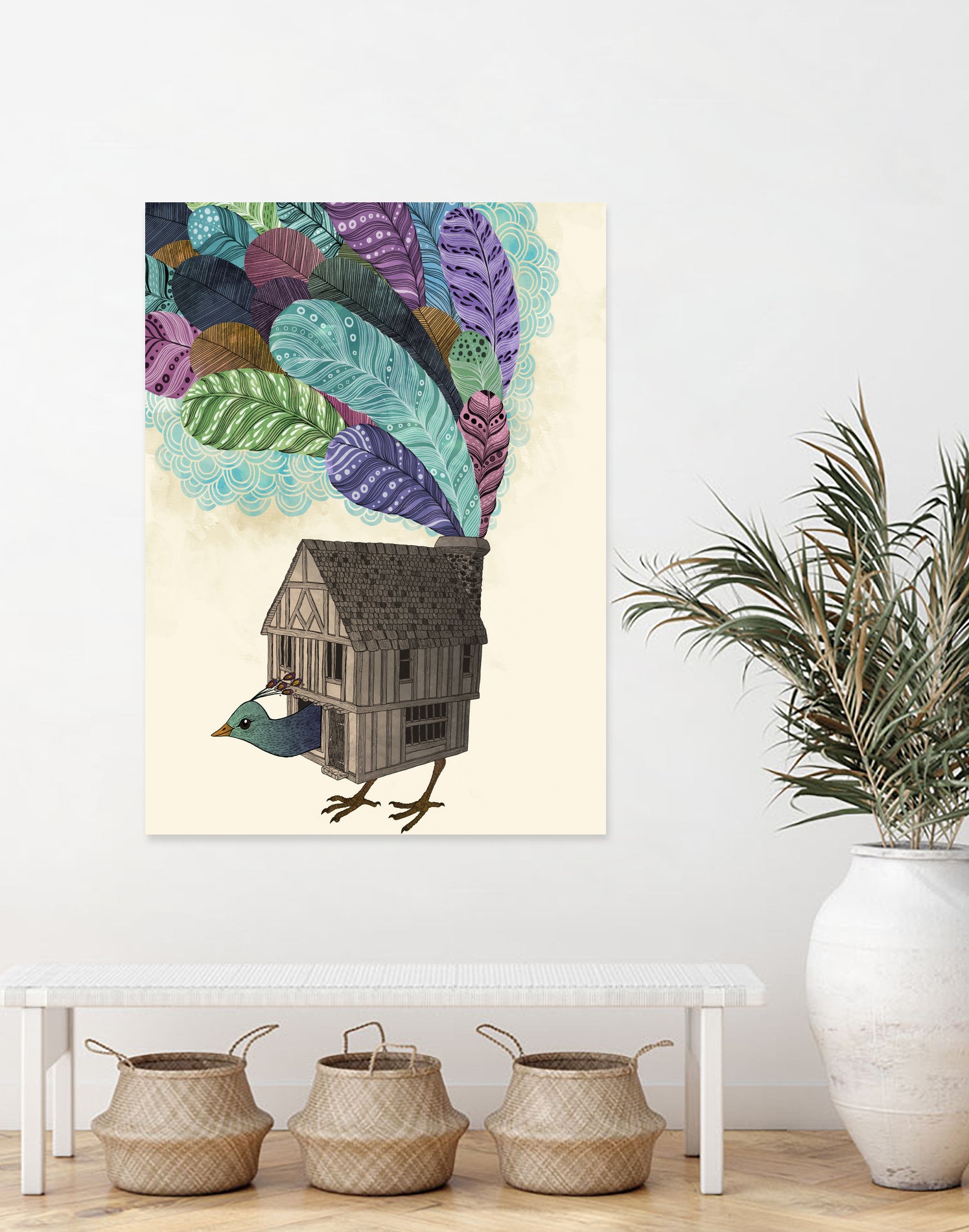 TheBirdhouse by Laura Graves on GIANT ART - blue digital drawing