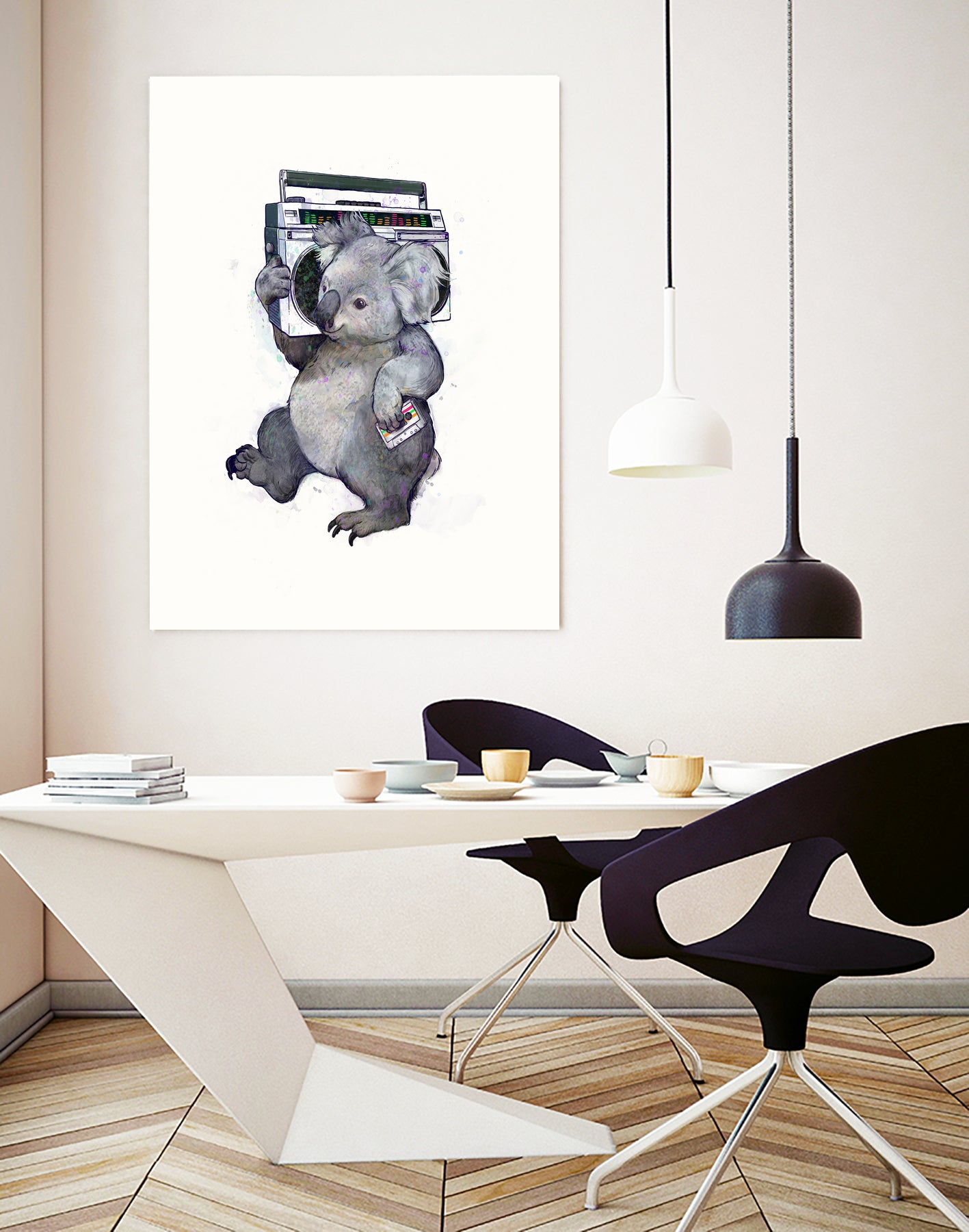 Koala by Laura Graves on GIANT ART - gray digital painting