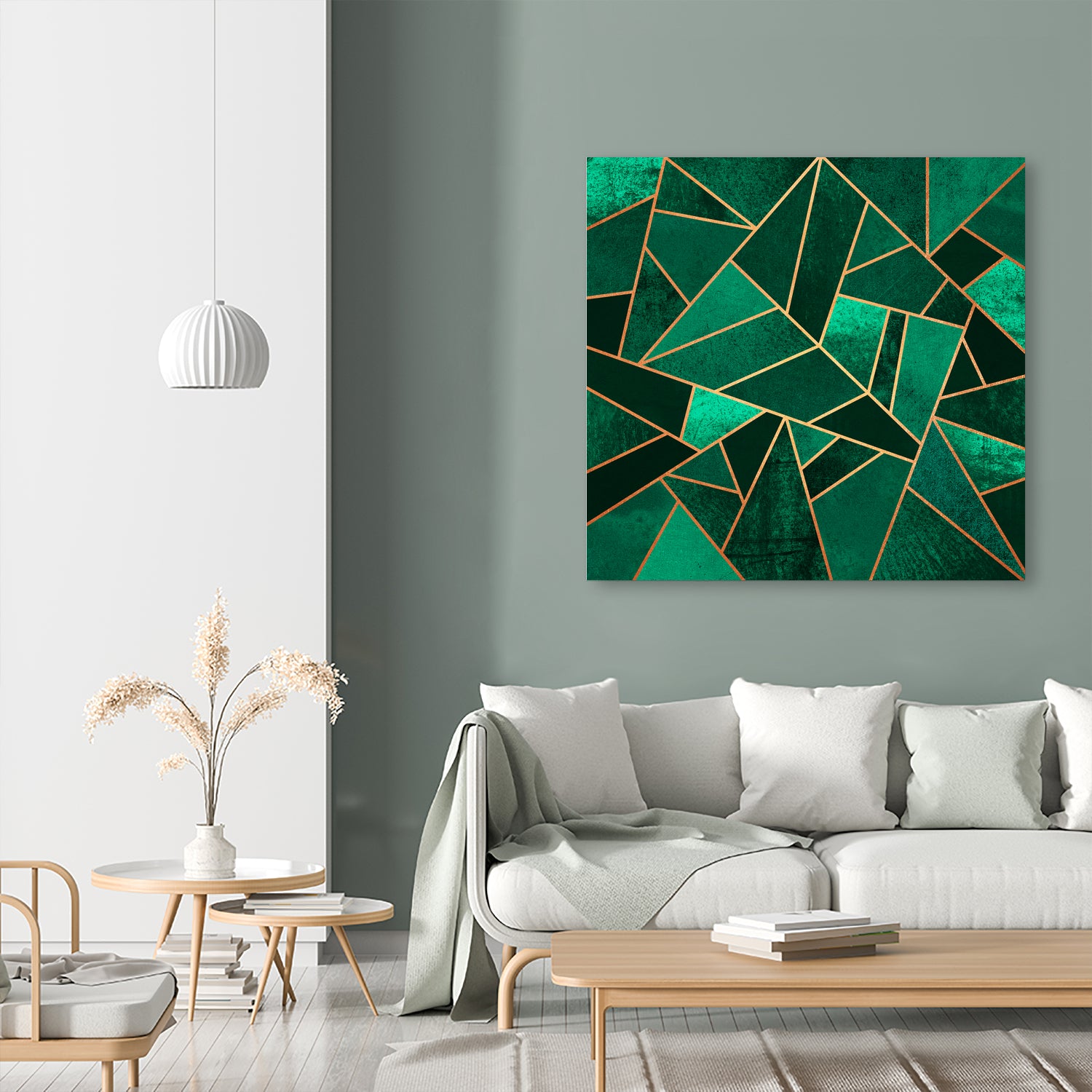 Emerald And Copper by Elisabeth Fredriksson on GIANT ART - green digital painting