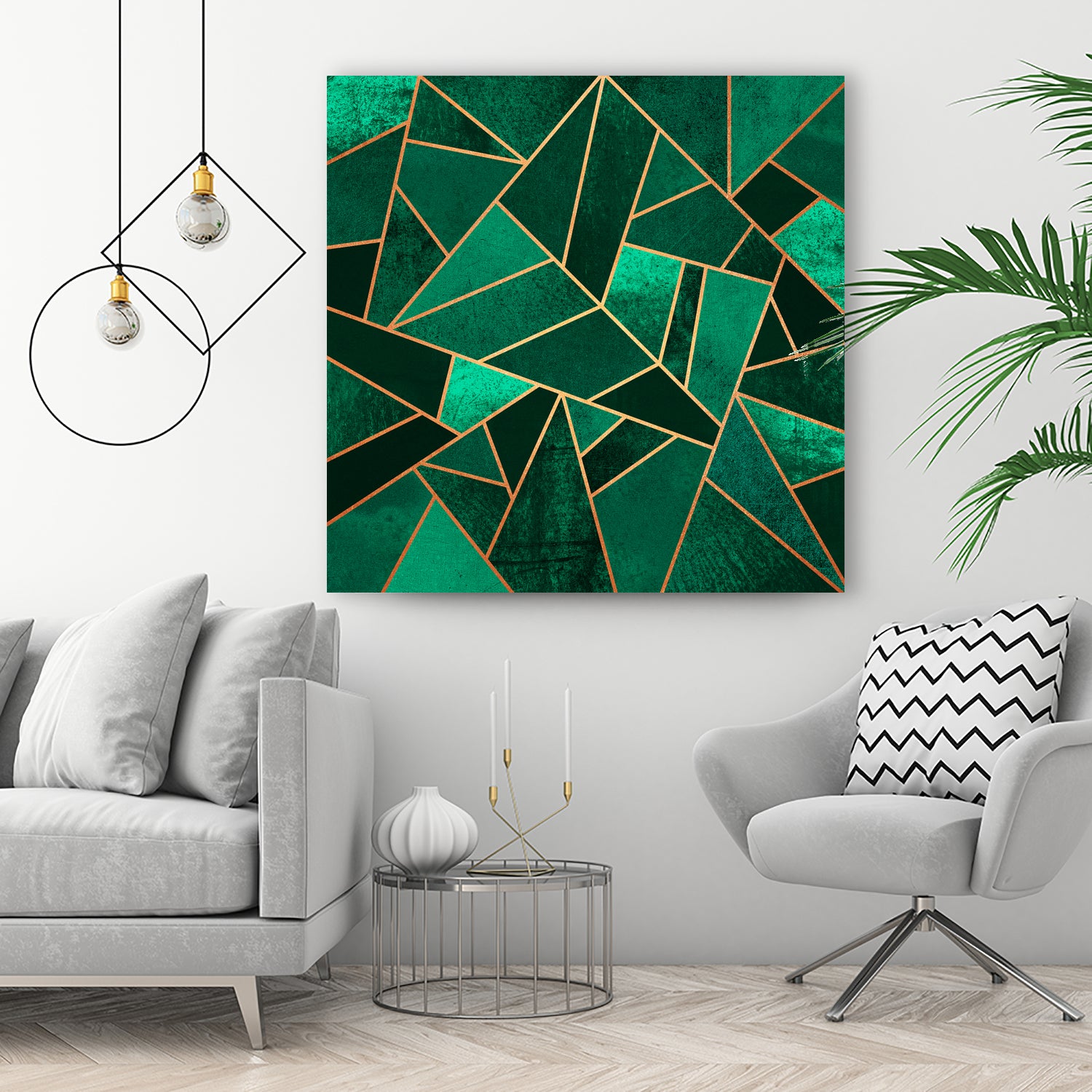 Emerald And Copper by Elisabeth Fredriksson on GIANT ART - green digital painting