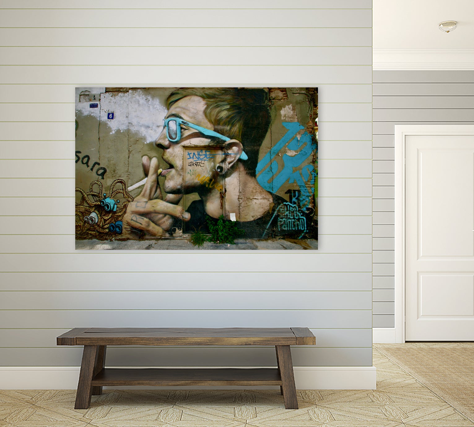 Fumador by Luke Robertson on GIANT ART - blue photo manipulation