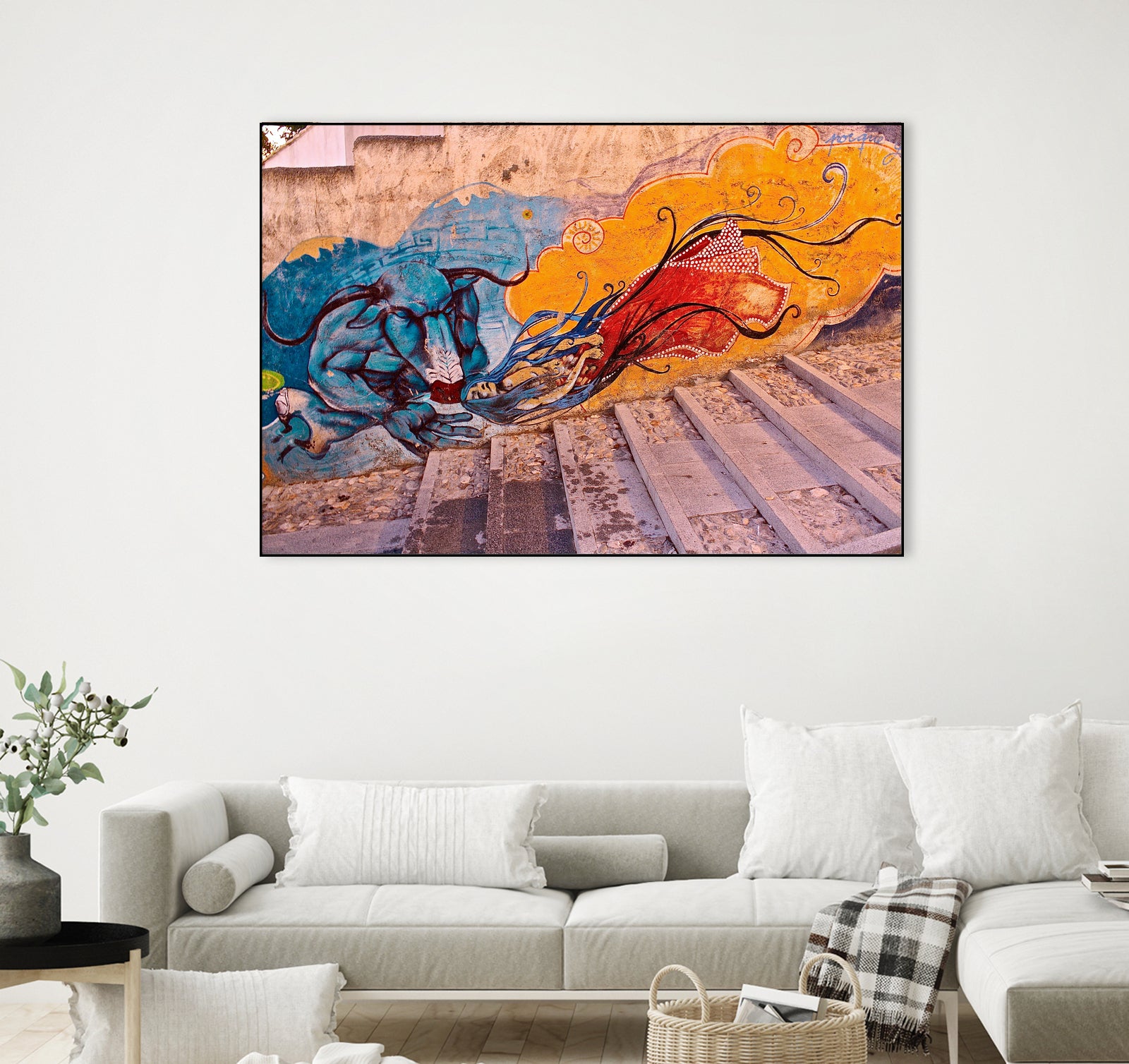 Sueños Del Minotauro by Luke Robertson on GIANT ART - blue photo manipulation