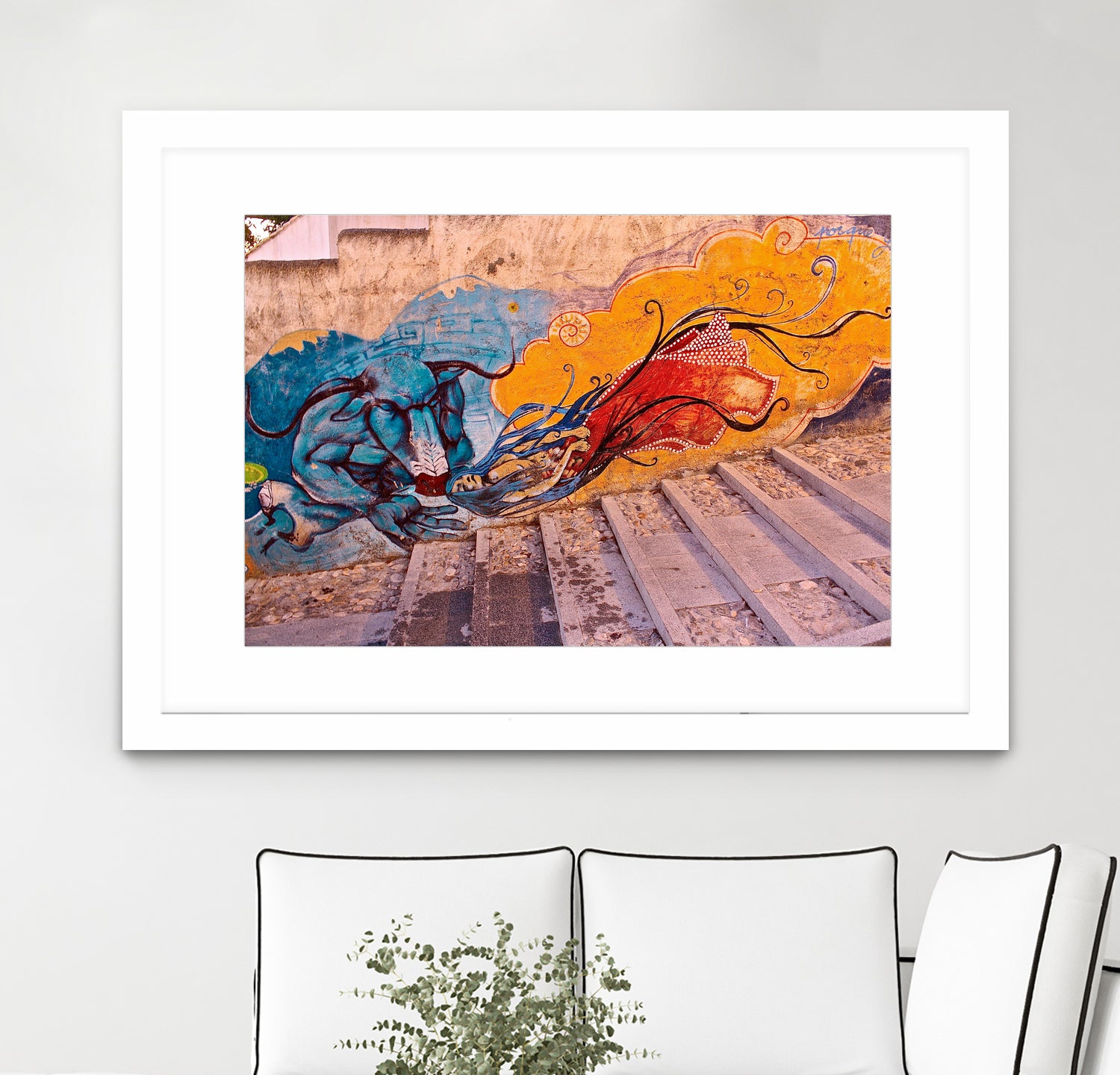 Sueños Del Minotauro by Luke Robertson on GIANT ART - blue photo manipulation