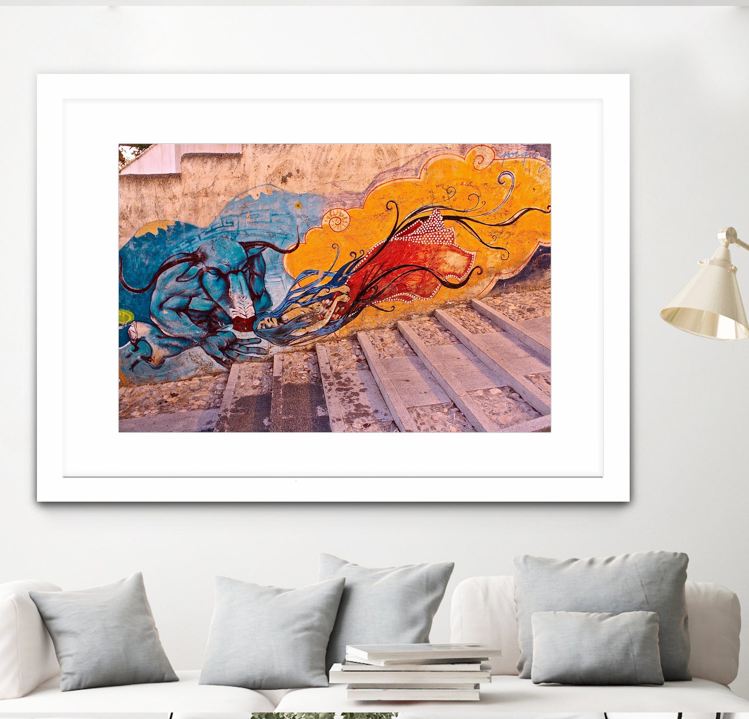 Sueños Del Minotauro by Luke Robertson on GIANT ART - blue photo manipulation