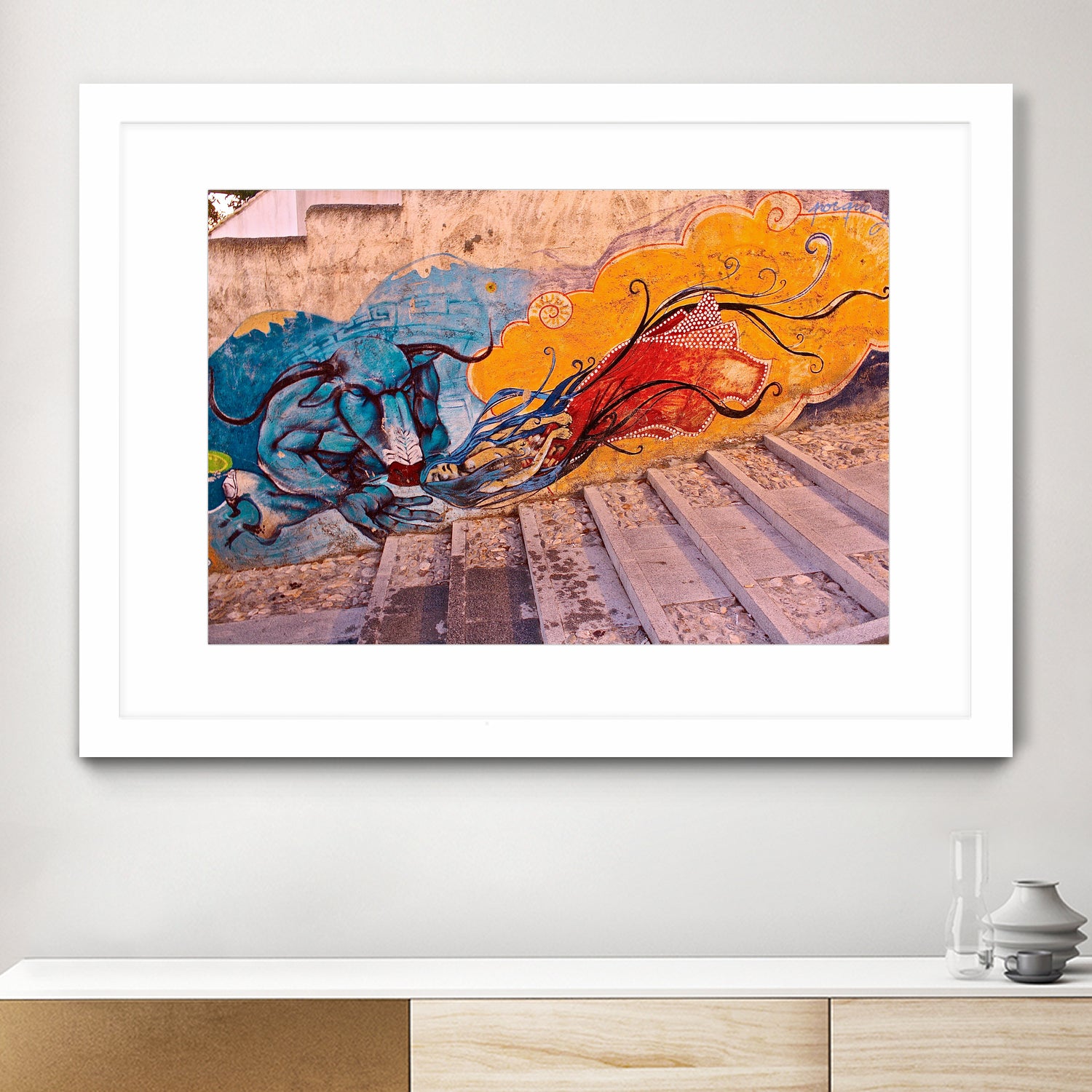 Sueños Del Minotauro by Luke Robertson on GIANT ART - blue photo manipulation