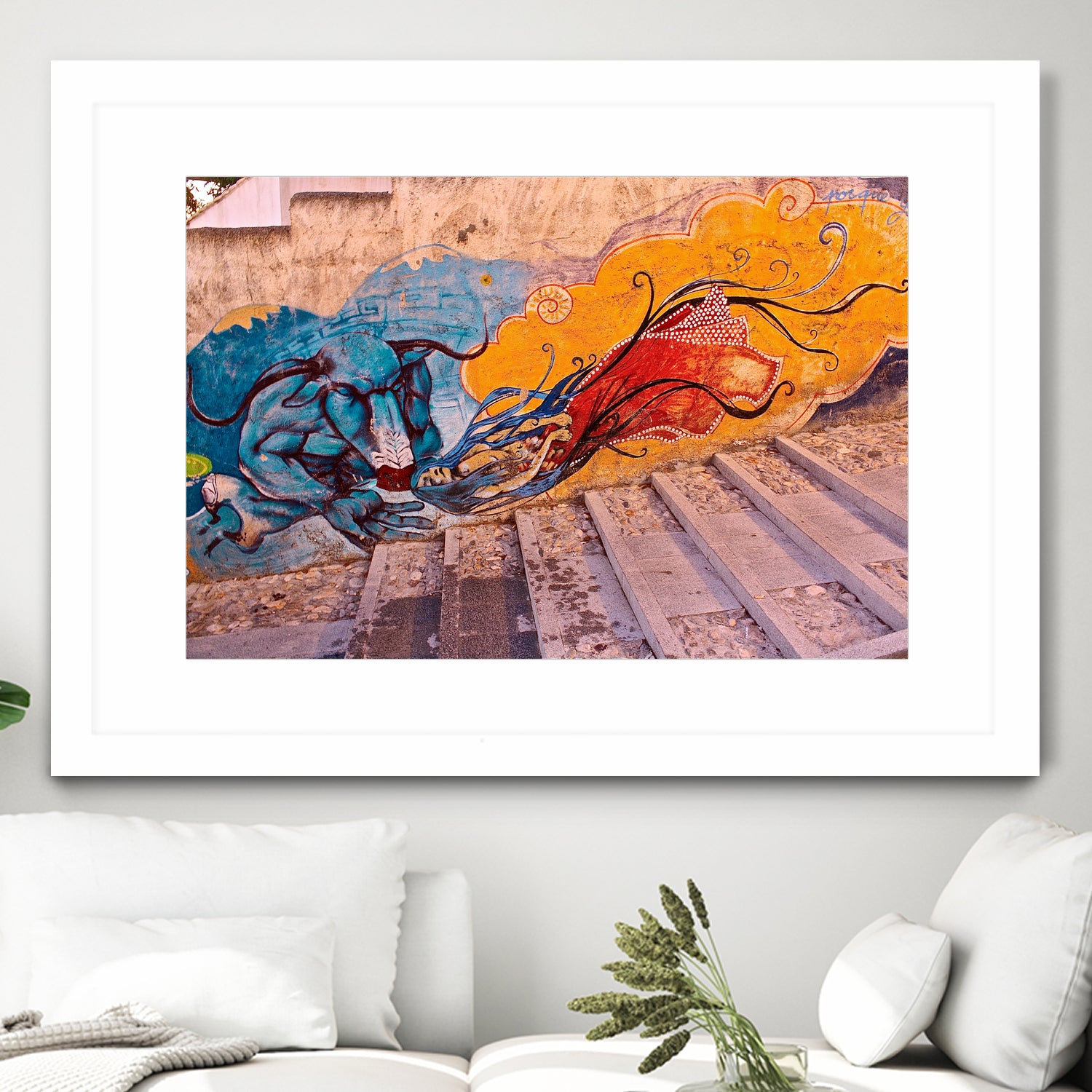 Sueños Del Minotauro by Luke Robertson on GIANT ART - blue photo manipulation